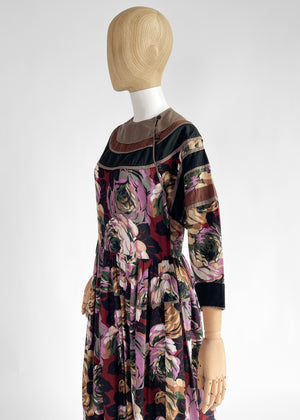 Vintage Kenzo Floral Dress 1980s