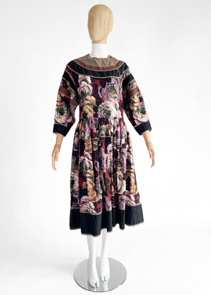 Vintage Kenzo Floral Dress 1980s
