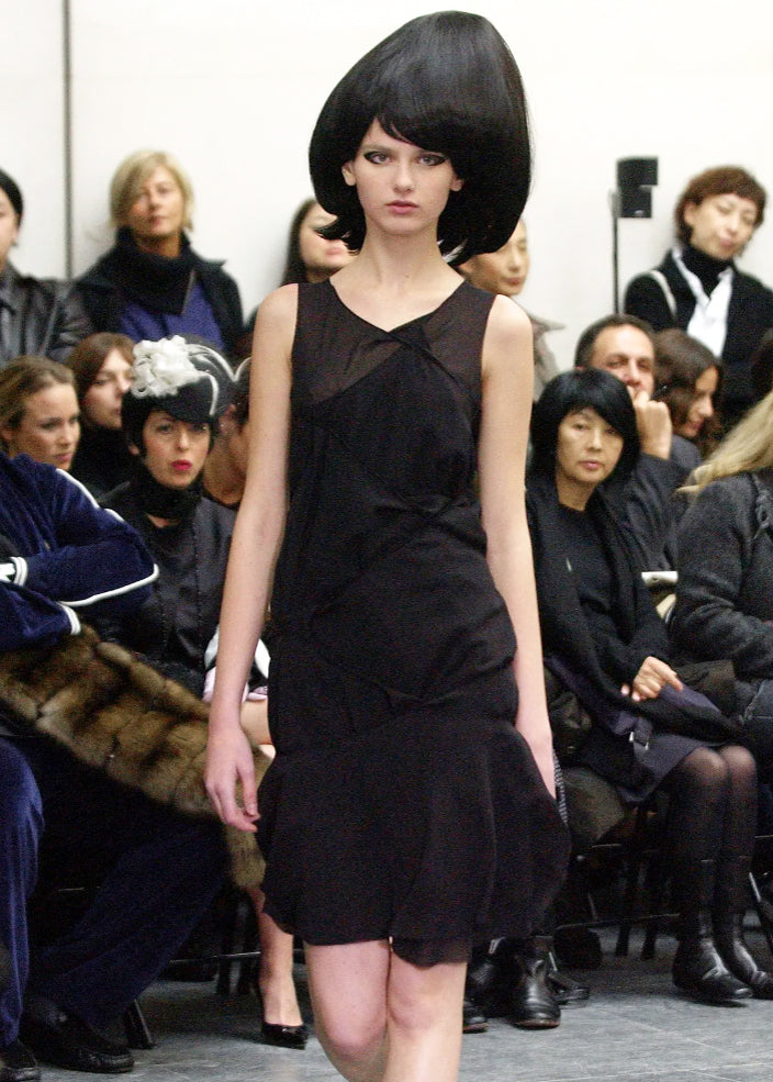 Junya Watanabe 2004 Twisted Silk Dress