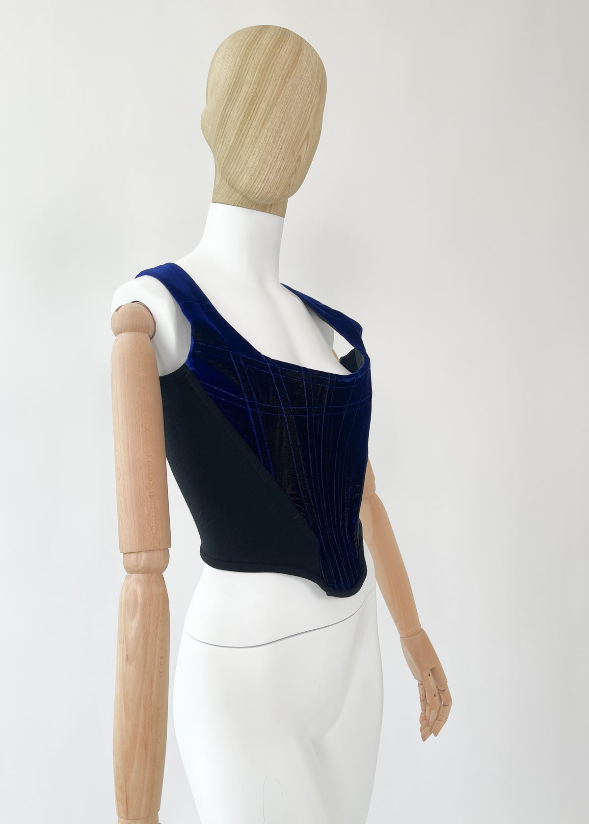 Vintage Vivienne Westwood Blue Velvet Corset