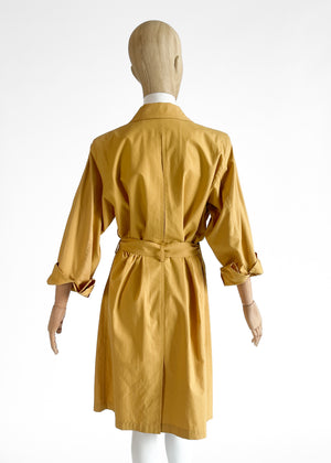 1980s Yves Saint Laurent Safari Trench Coat