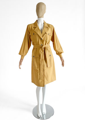 1980s Yves Saint Laurent Safari Trench Coat
