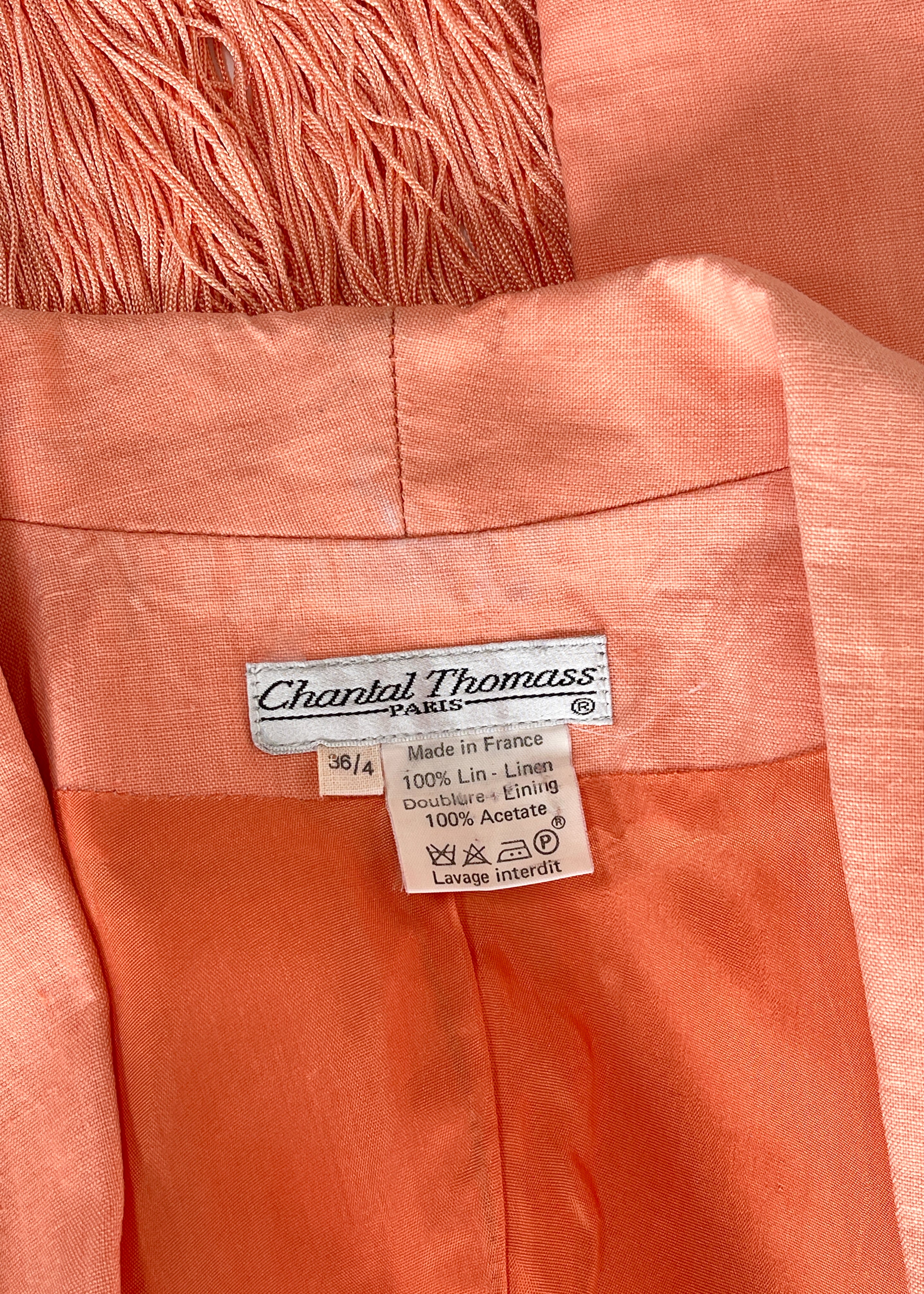 Chantal Thomass Linen Jacket with Tassels
