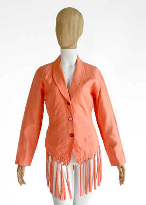 Chantal Thomass Linen Jacket with Tassels