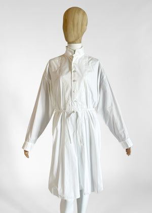 1990s Issey Miyake Shirtdress with Back Ties