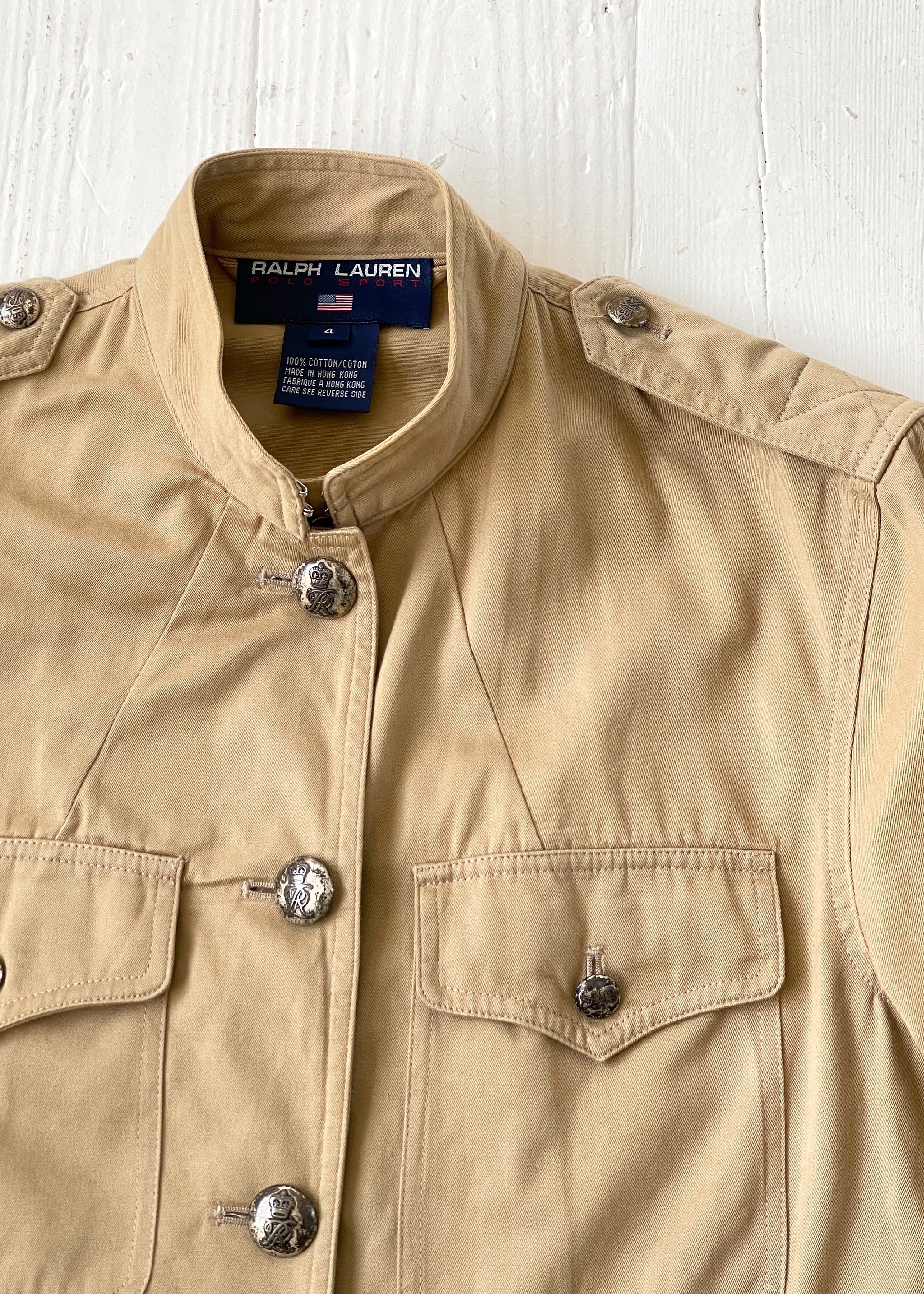 Vintage 1990s Ralph Lauren Military Style Jacket - Raleigh Vintage