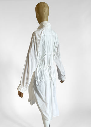 1990s Issey Miyake Shirtdress with Back Ties