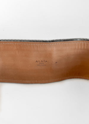 Alaia Double Zipper Wide Belt