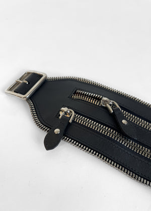 Alaia Double Zipper Wide Belt