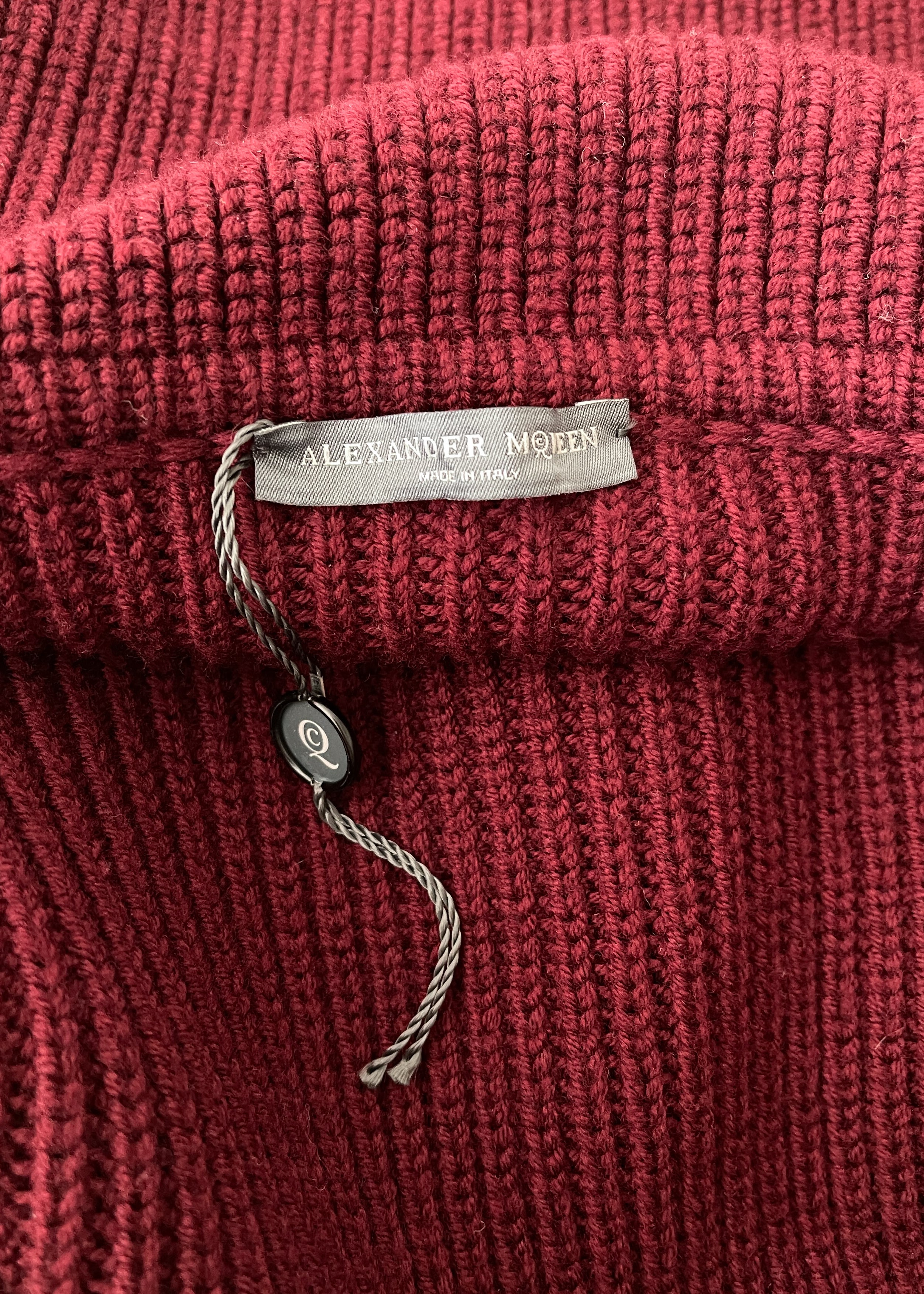 Alexander McQueen Peplum Cardigan Sweater