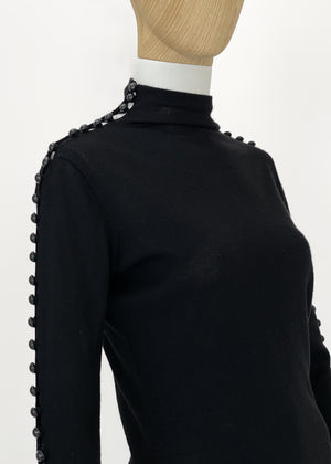 Alexander McQueen Button Sleeve Sweater