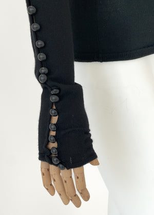 Alexander McQueen Button Sleeve Sweater