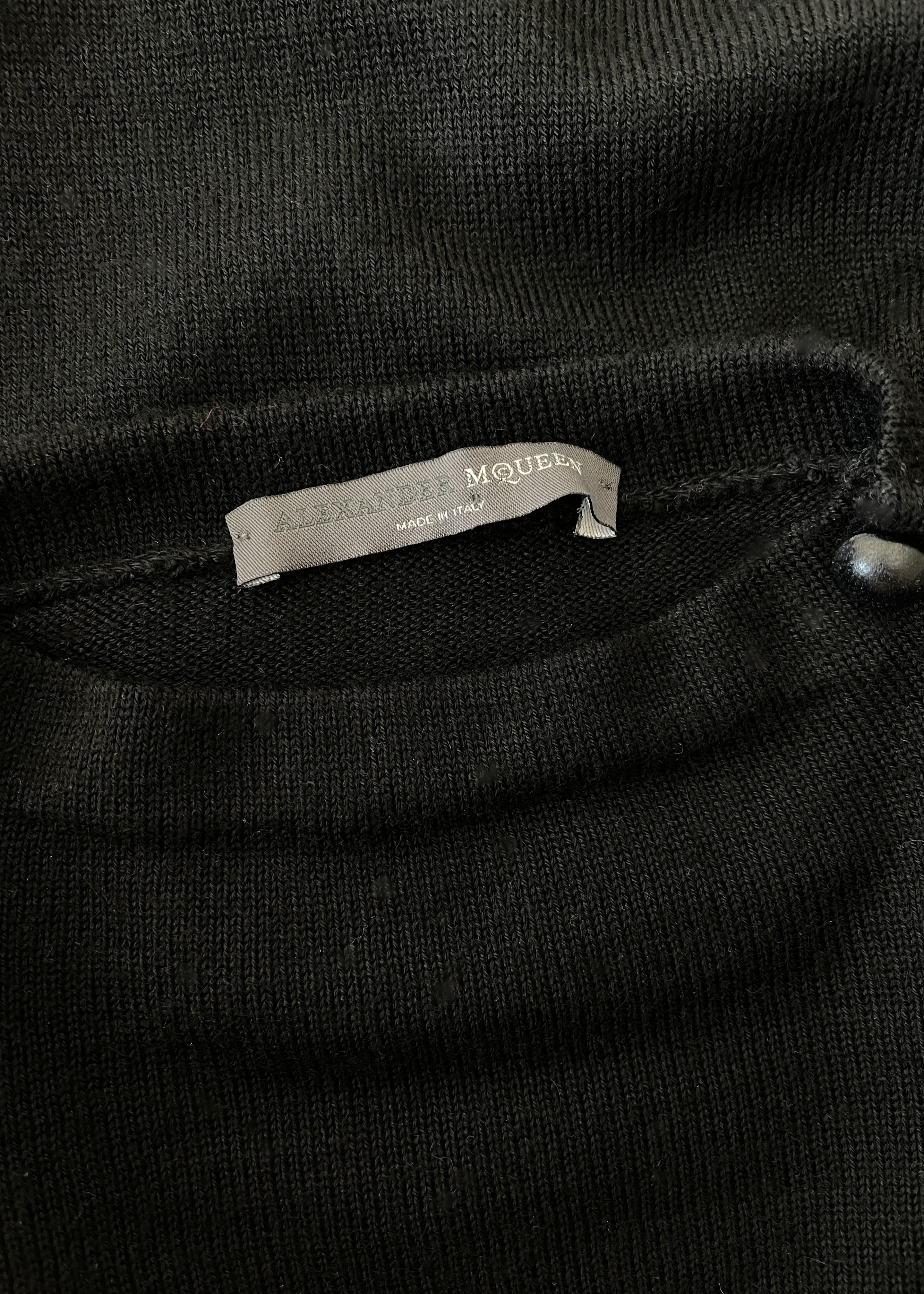 Alexander McQueen Button Sleeve Sweater