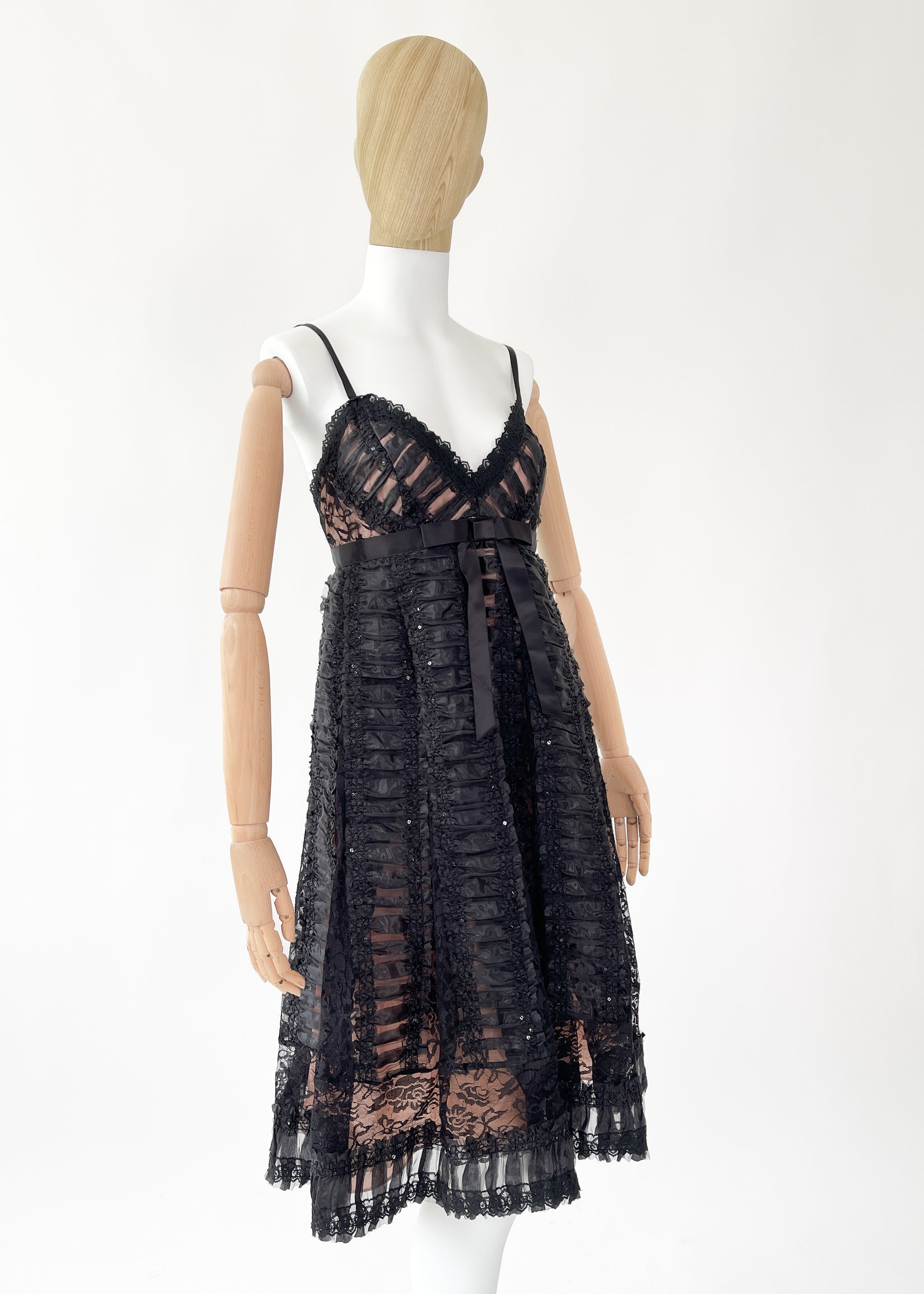 Anna Sui Black Lace Dress - Raleigh Vintage Anna Sui Black Lace Dress - Raleigh Vintage