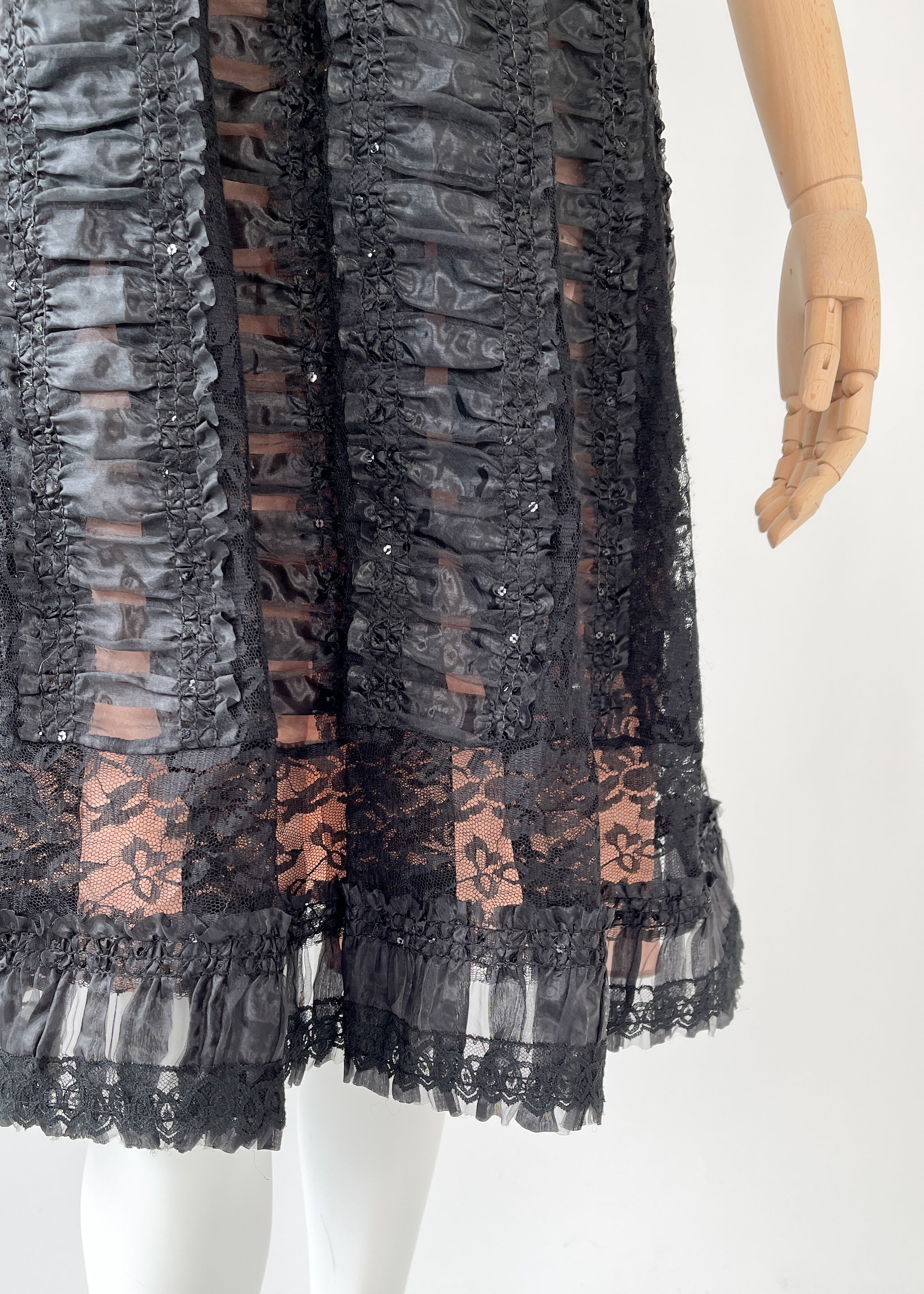 Anna Sui Black Lace Dress - Raleigh Vintage Anna Sui Black Lace Dress - Raleigh Vintage