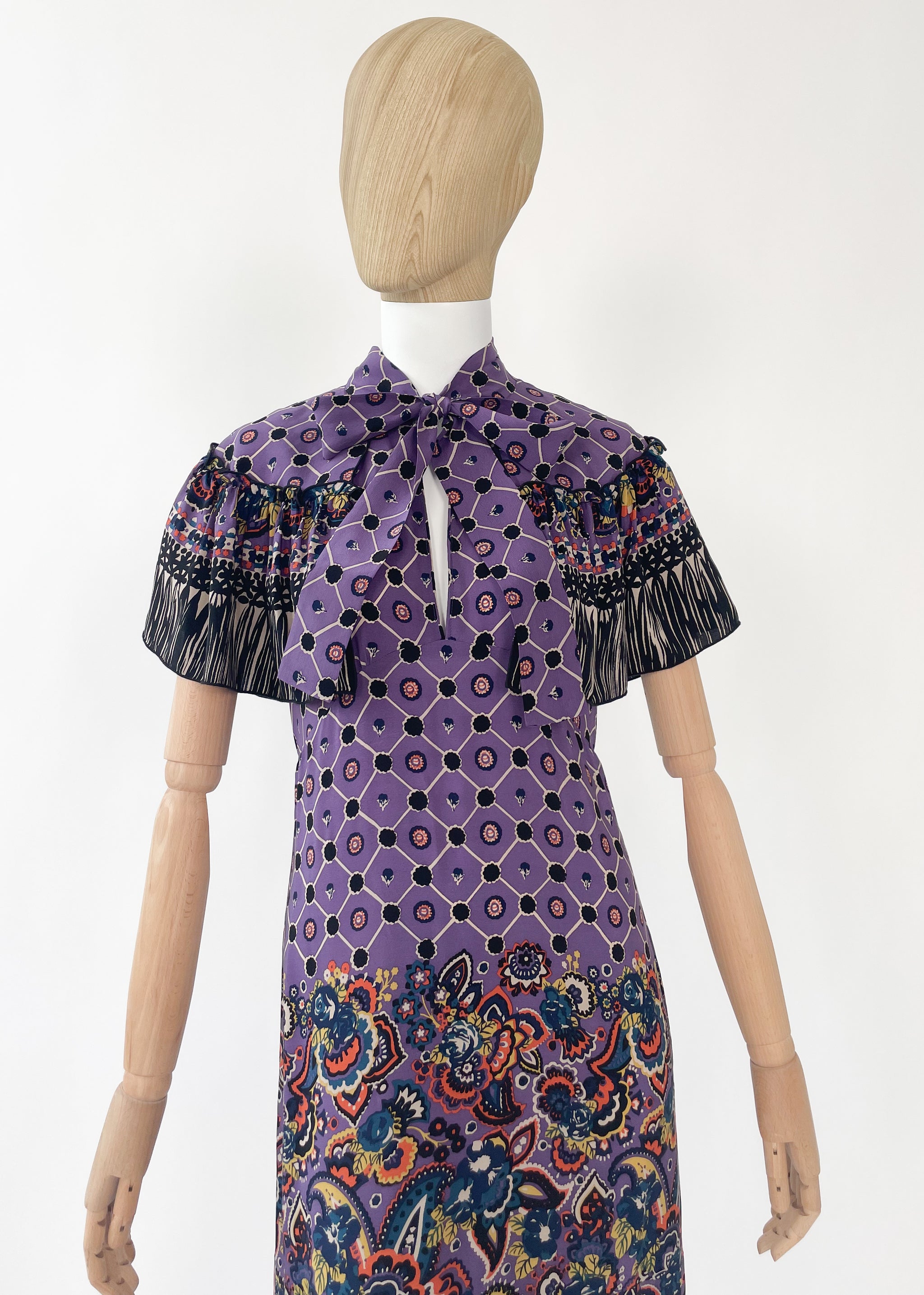 Anna Sui Silk Print Dress Anna Sui Silk Print Dress