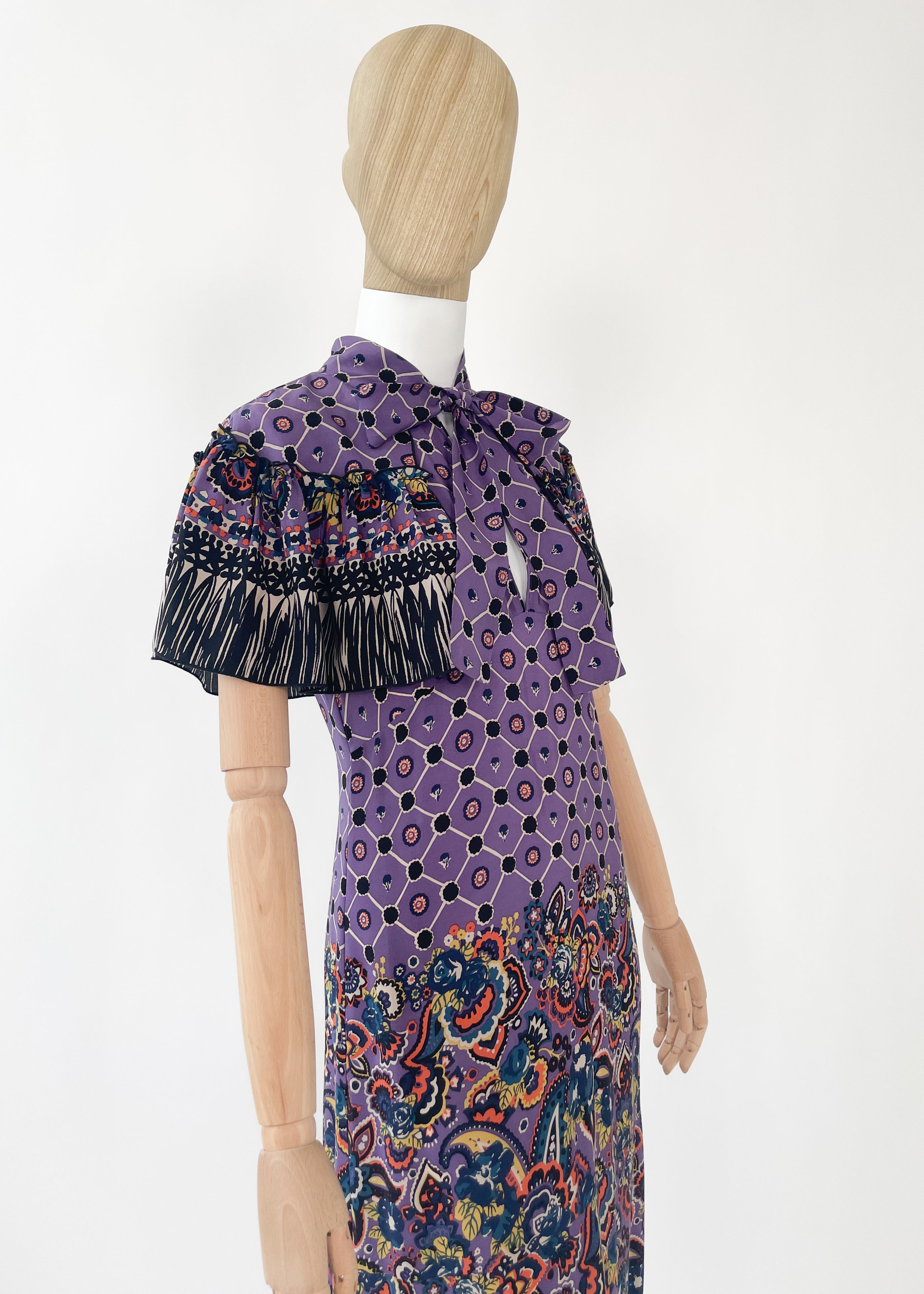 Anna Sui Silk Print Dress