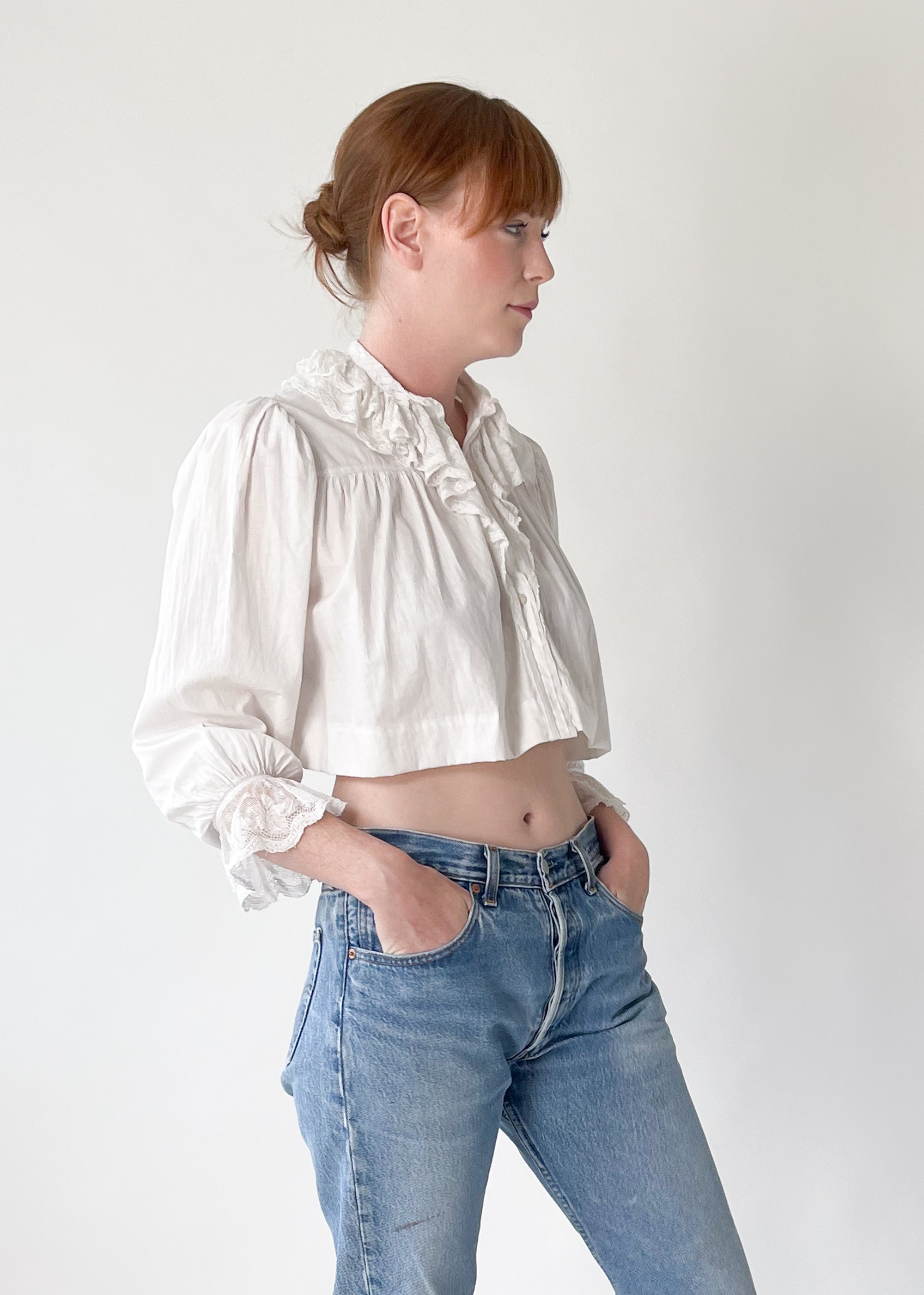 Antique Edwardian Cropped Blouse