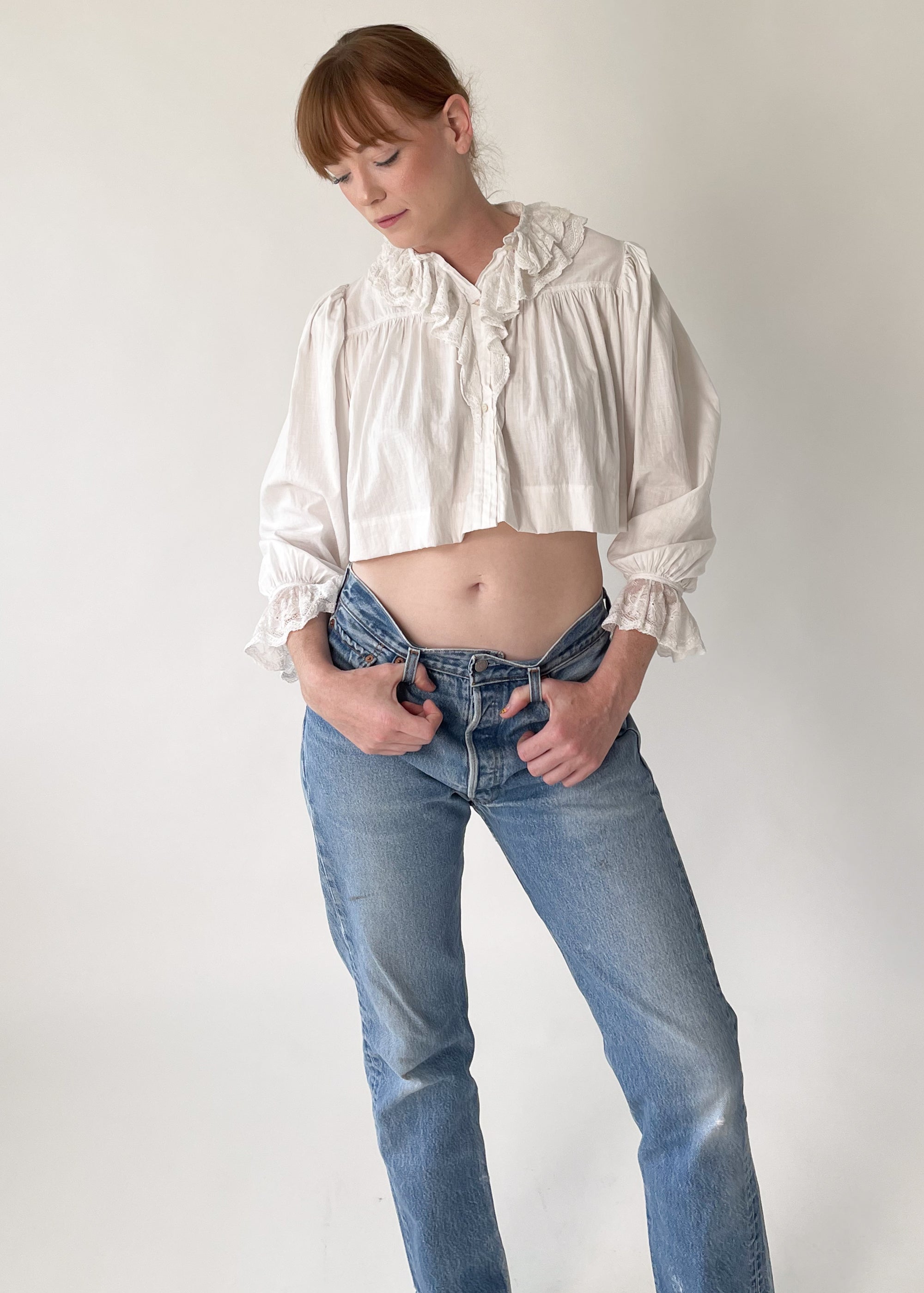 Antique Edwardian Cropped Blouse