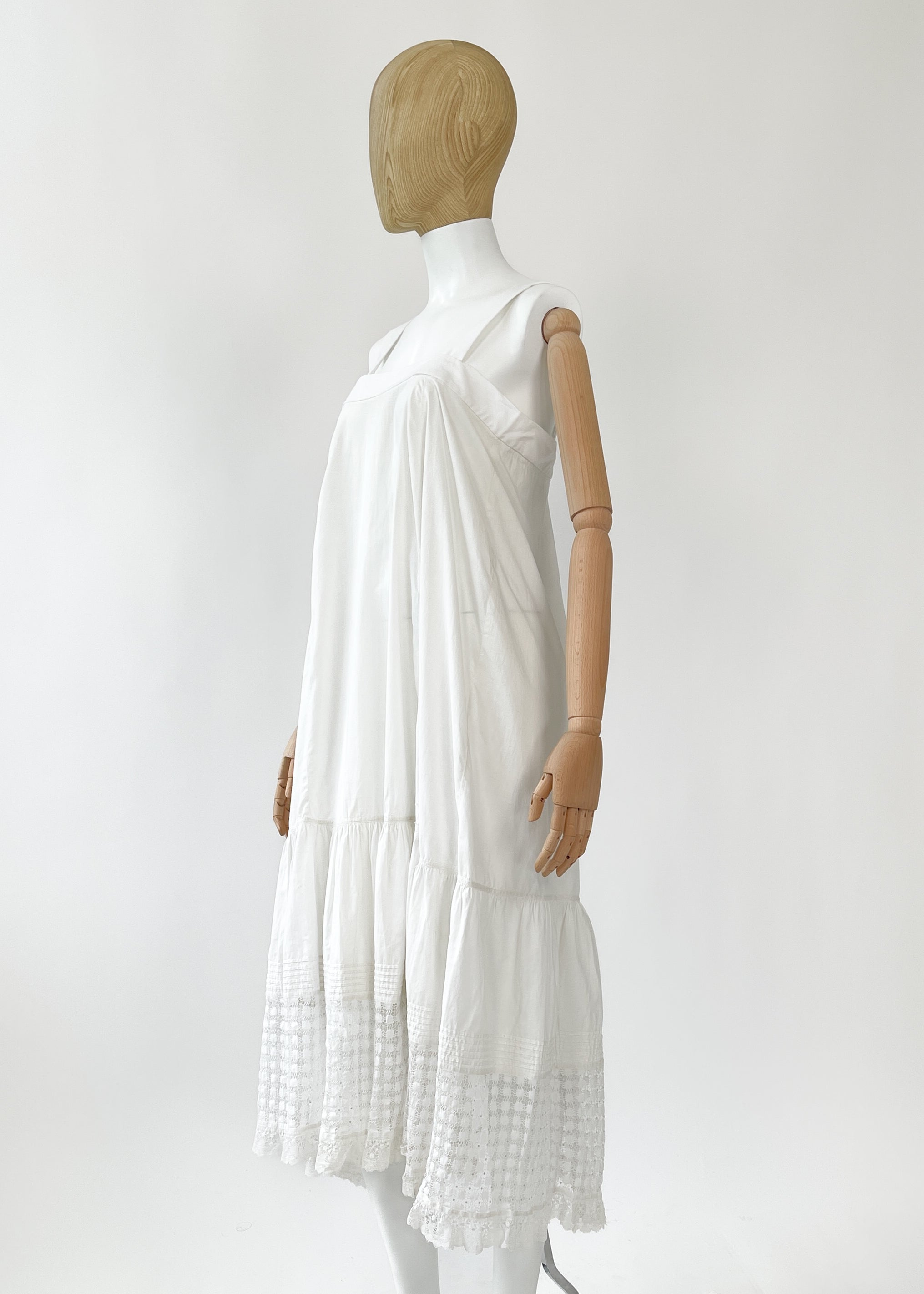Vintage REworked Antique Cotton Lace Dress