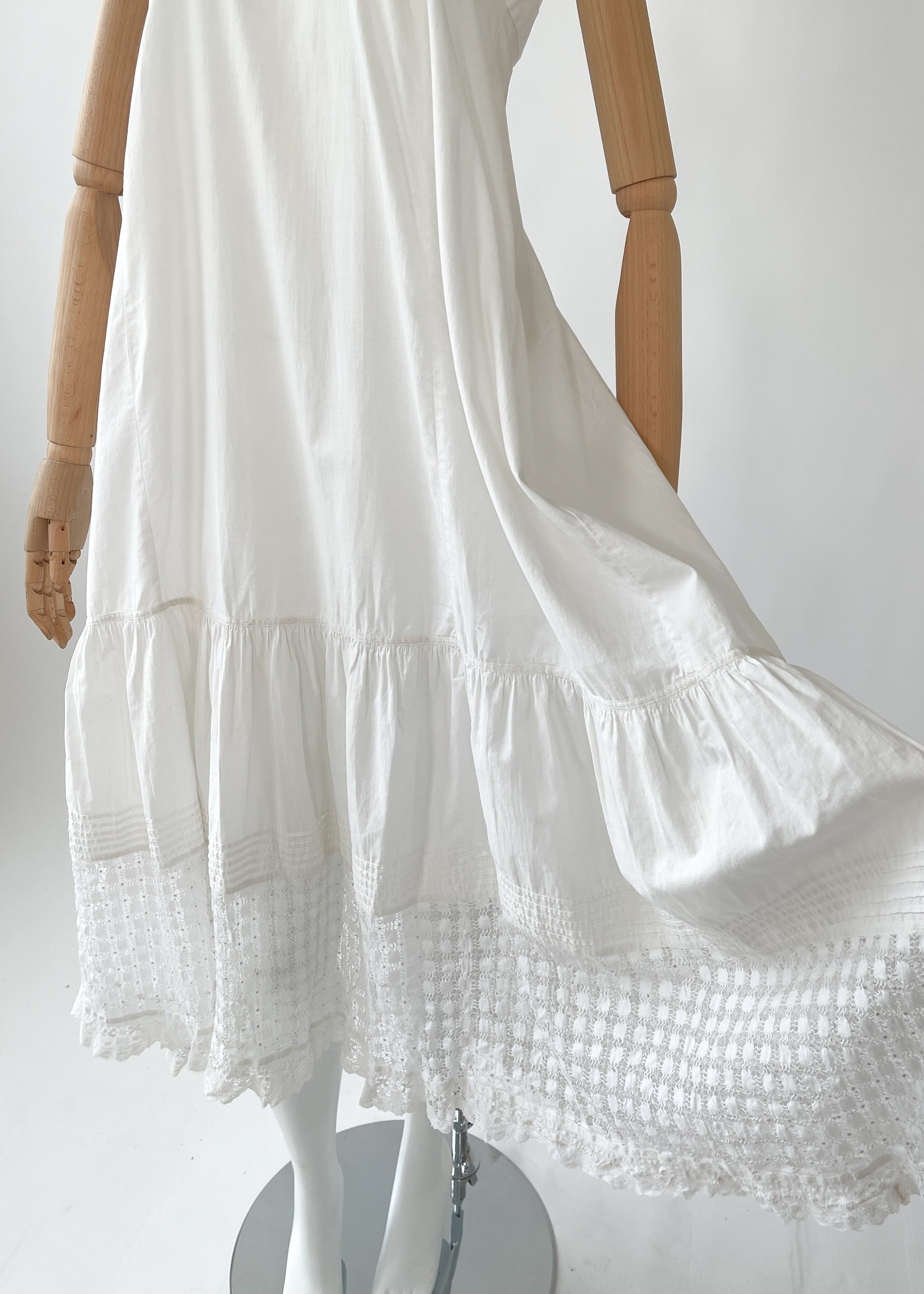 Vintage REworked Antique Cotton Lace Dress