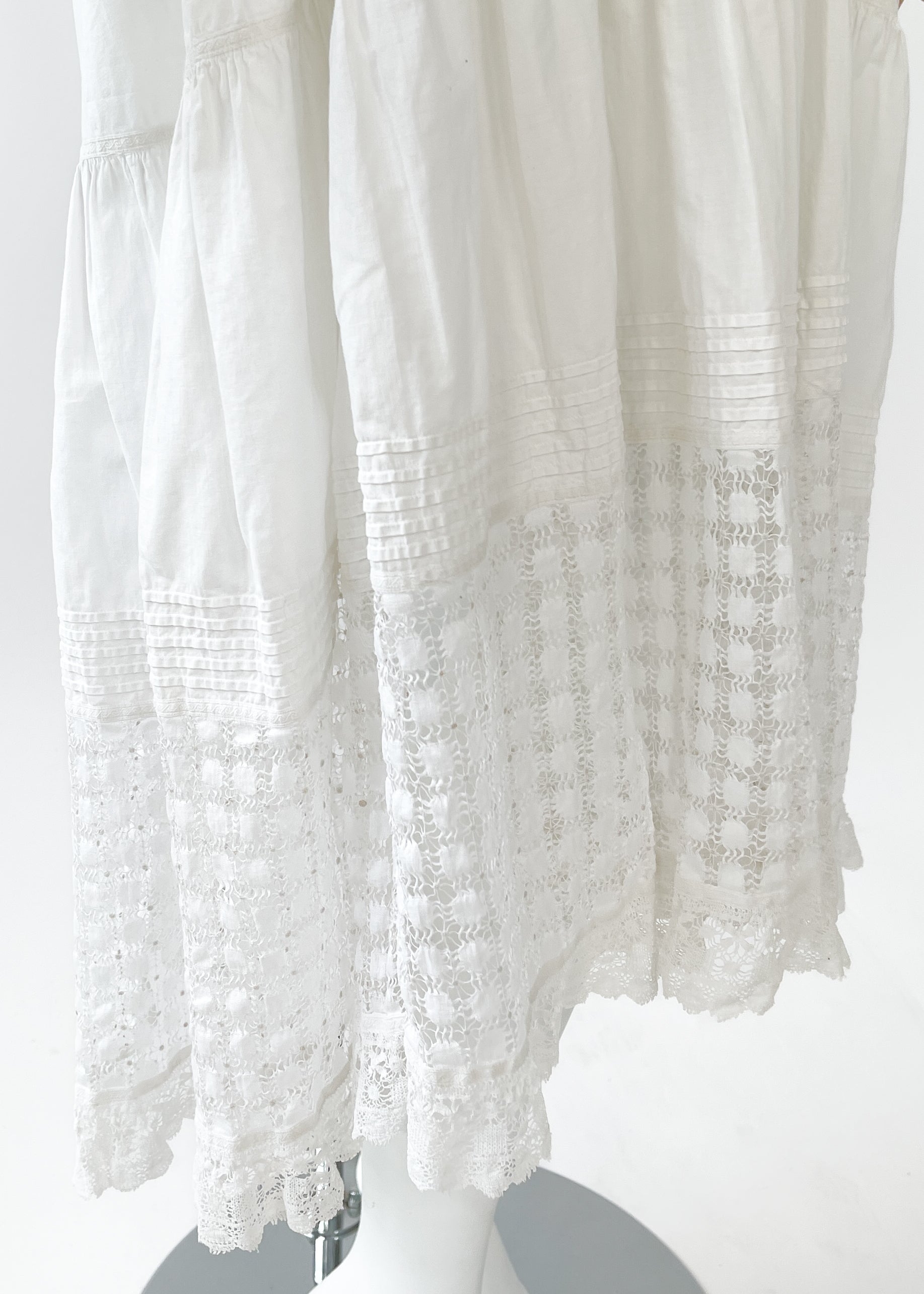 Vintage REworked Antique Cotton Lace Dress