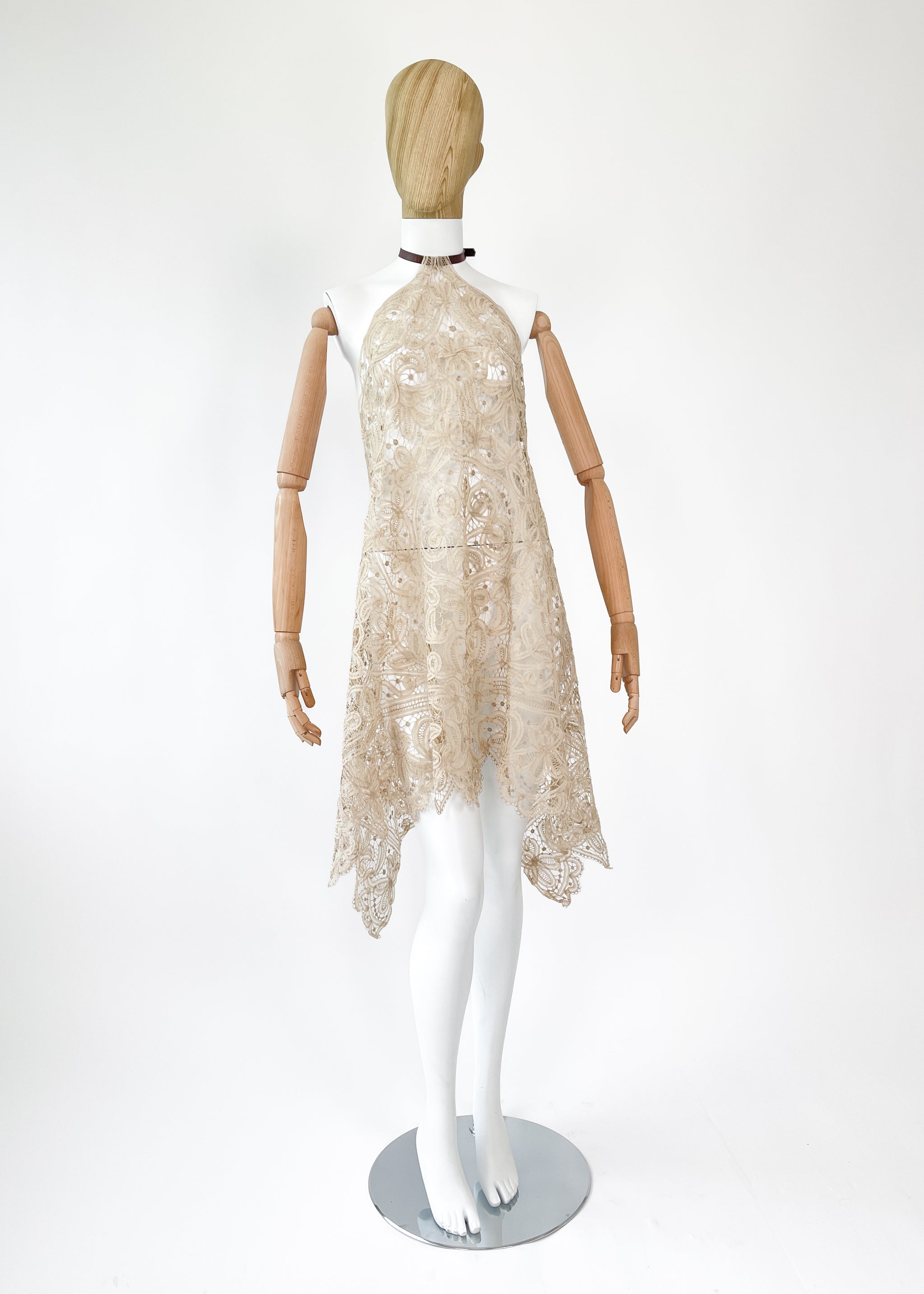 Reworked Antique Lace Halter Dress Reworked Antique Lace Halter Dress