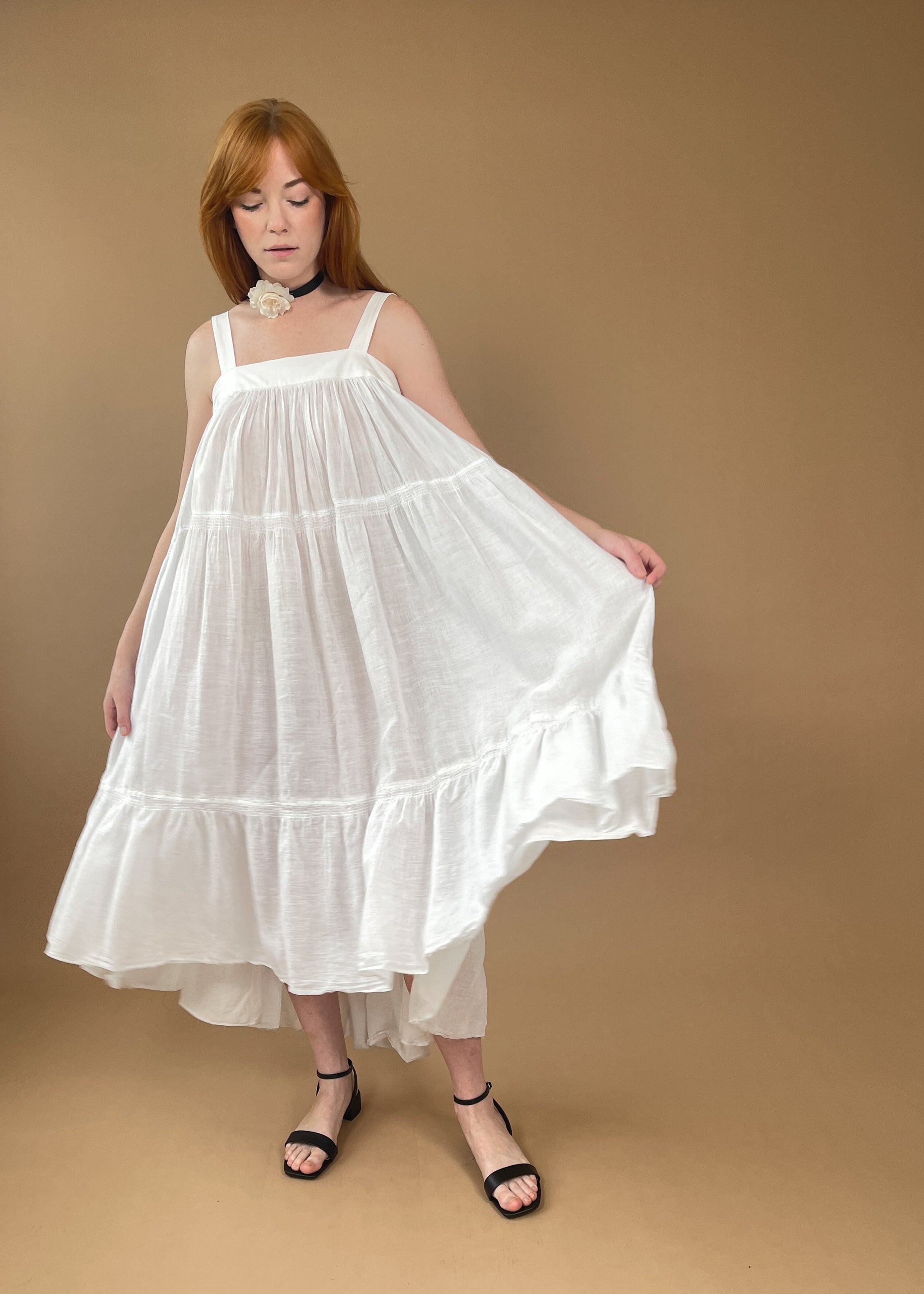 Vintage REworked Antique Cotton Summer Dress Vintage REworked Antique Cotton Summer Dress