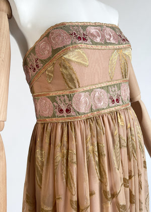 Bill Blass Strapless Dress 2006 Runway
