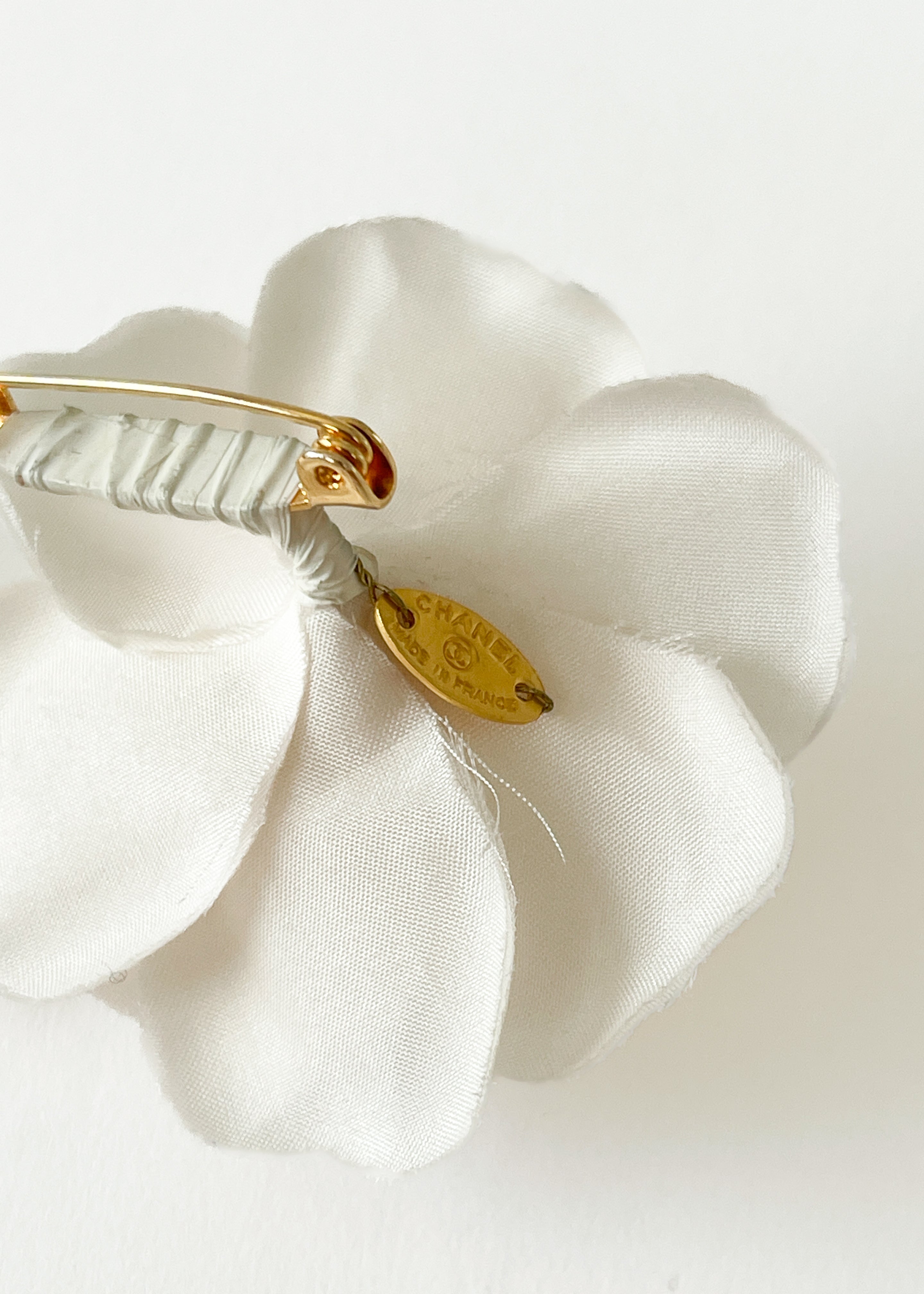 Vintage 1990s Chanel Camellia Flower Brooch