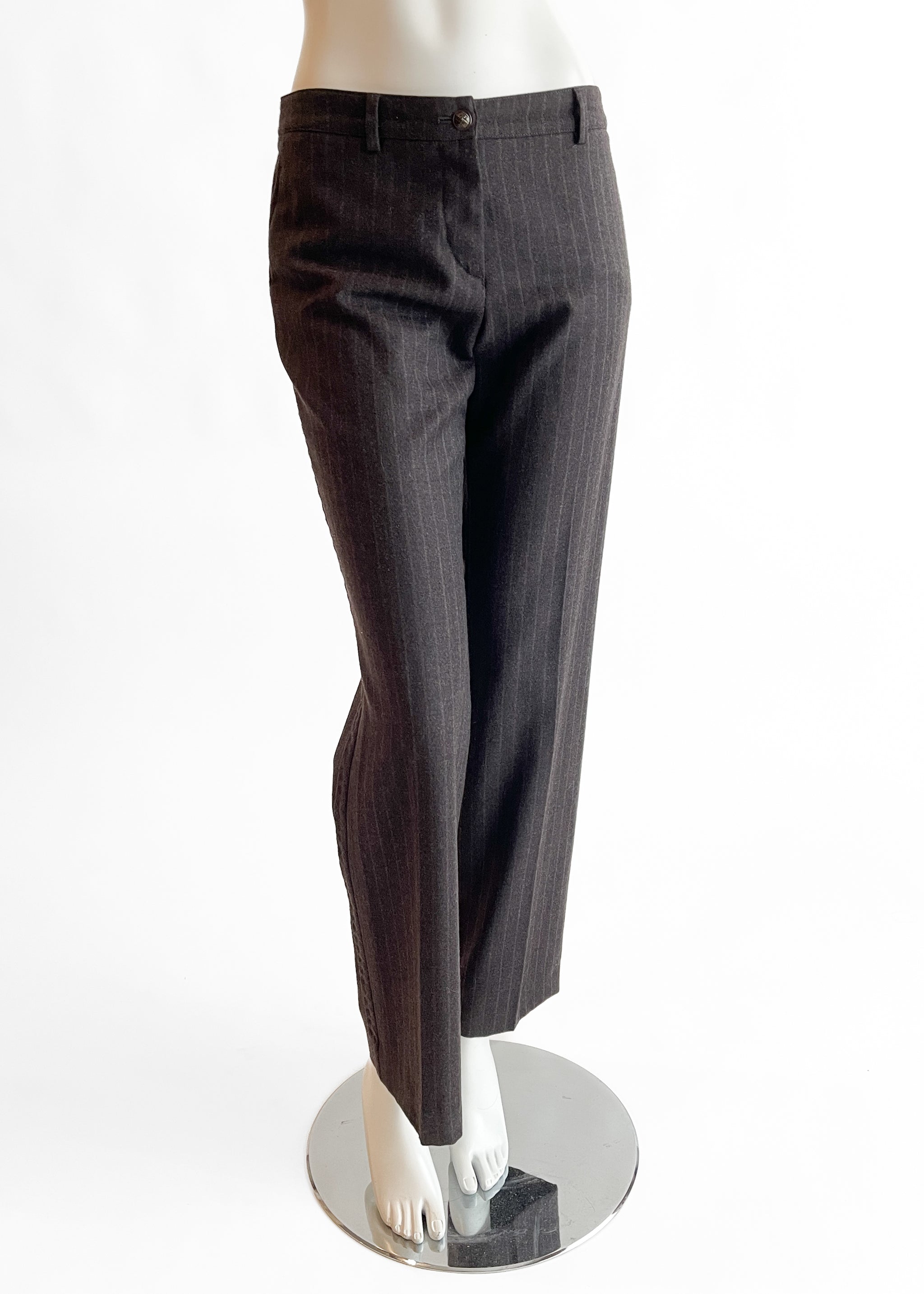 Chanel Wool Pinstripe Pants Fall 2004