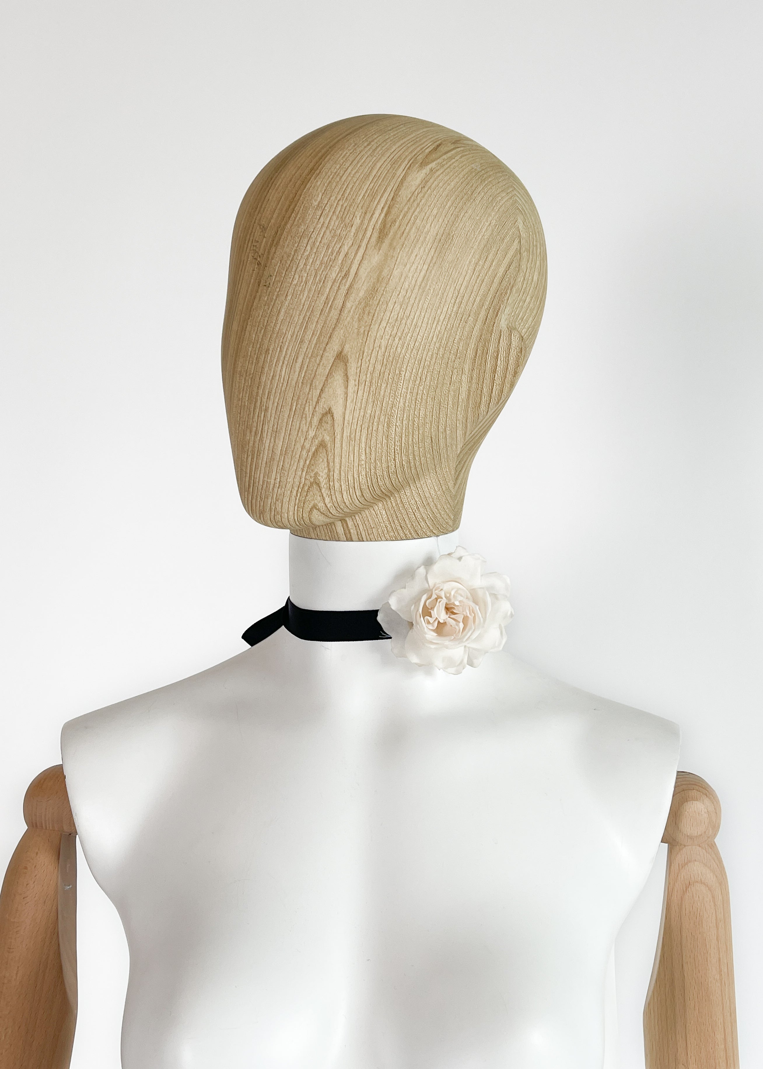 Vintage Chanel Camellia Ribbon Choker