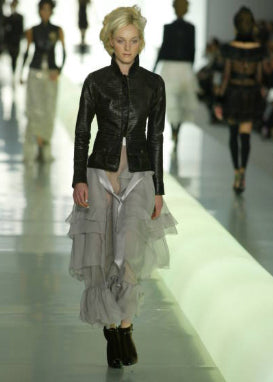 Chanel Silk Chiffon Tiered Skirt Fall 2003