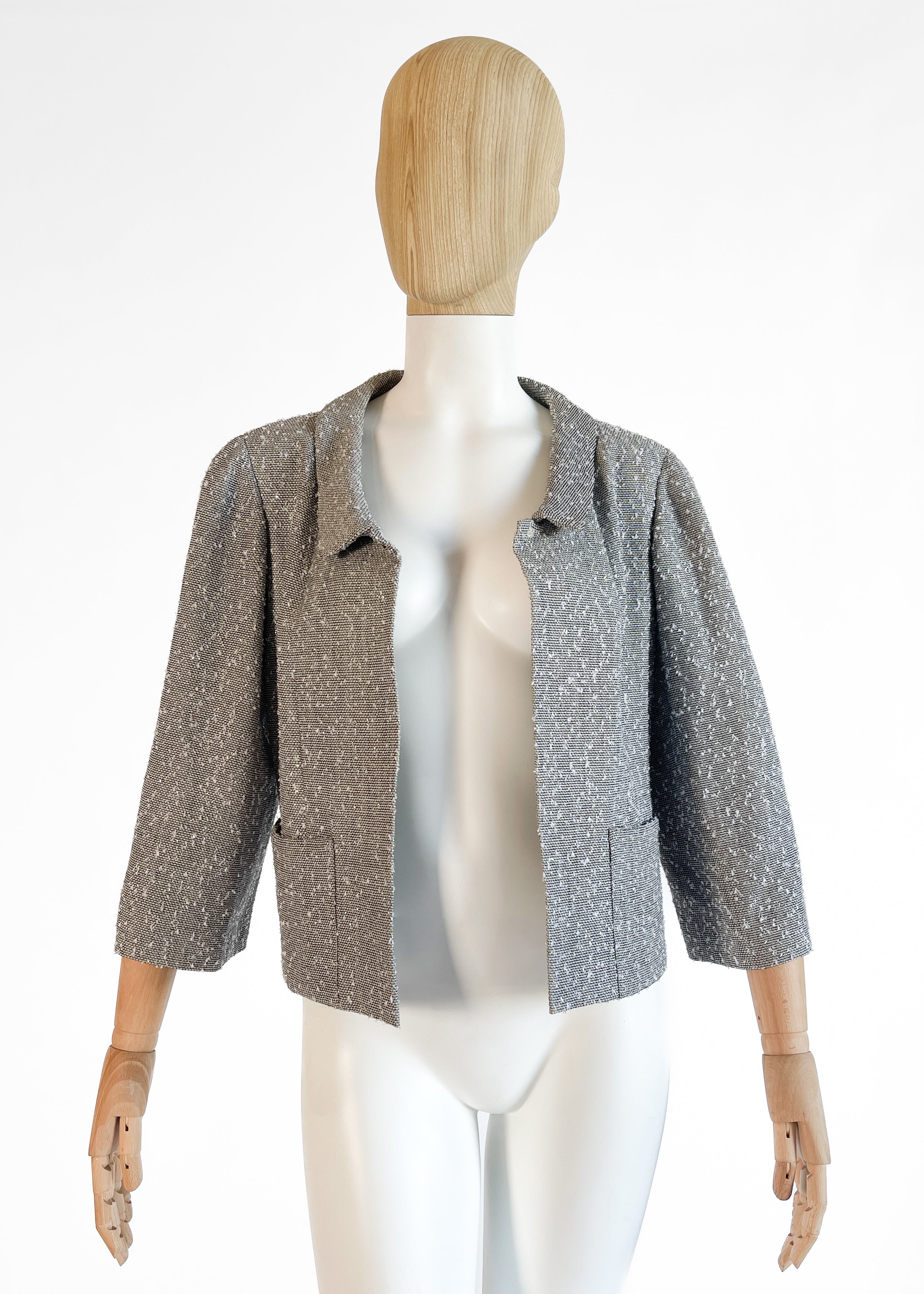 Vintage Chanel Black Tweed Jacket — Spring 1999, Karl Lagerfeld