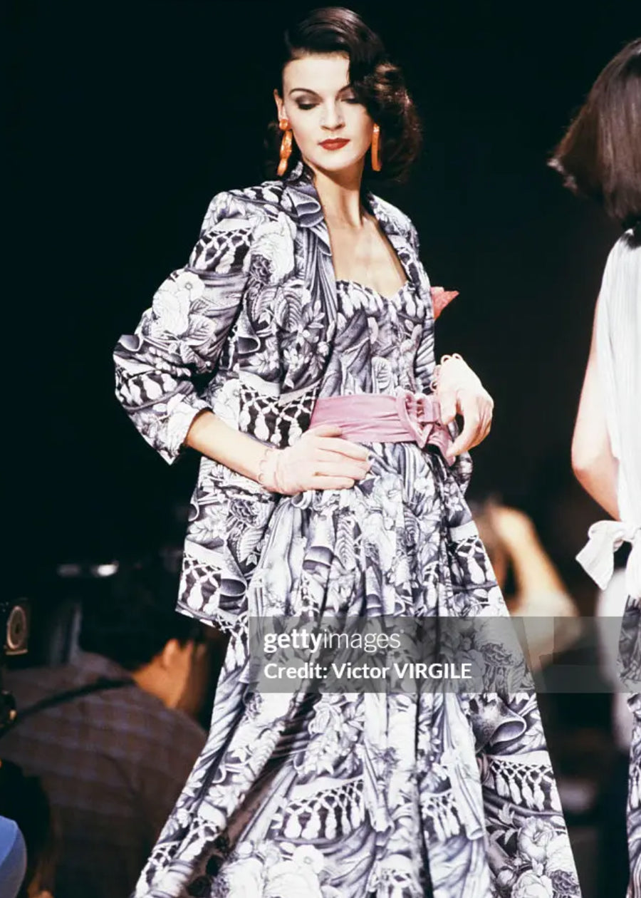 Chantal Thomass Engraving Print Shirt Spring 1989