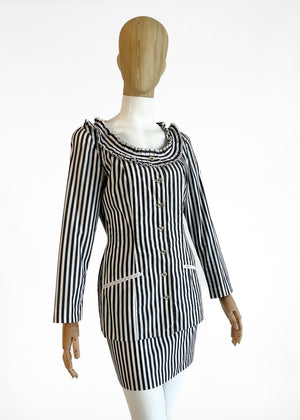Chantal Thomass Striped Suit Spring 1992