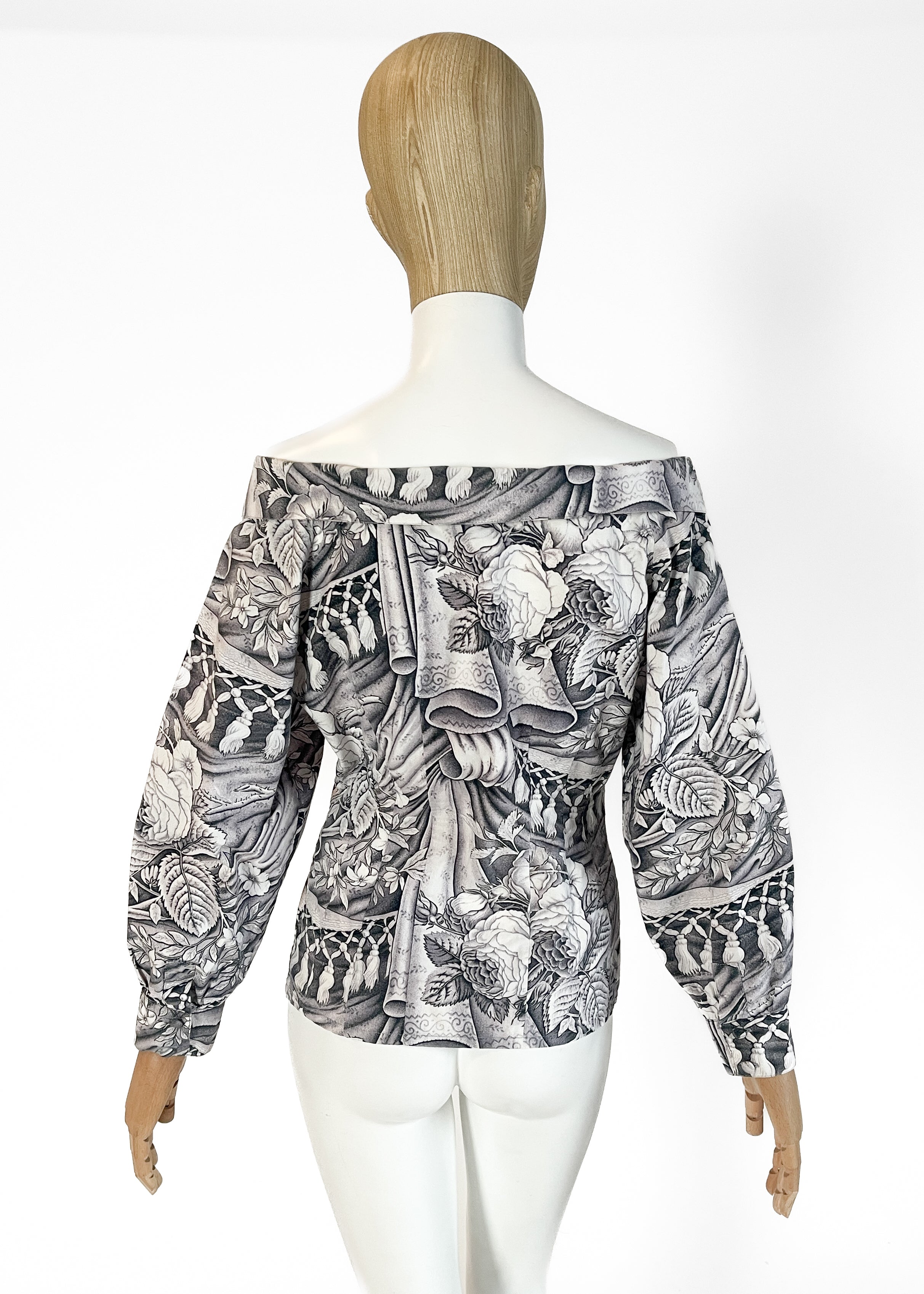 Chantal Thomass Engraving Print Shirt Spring 1989