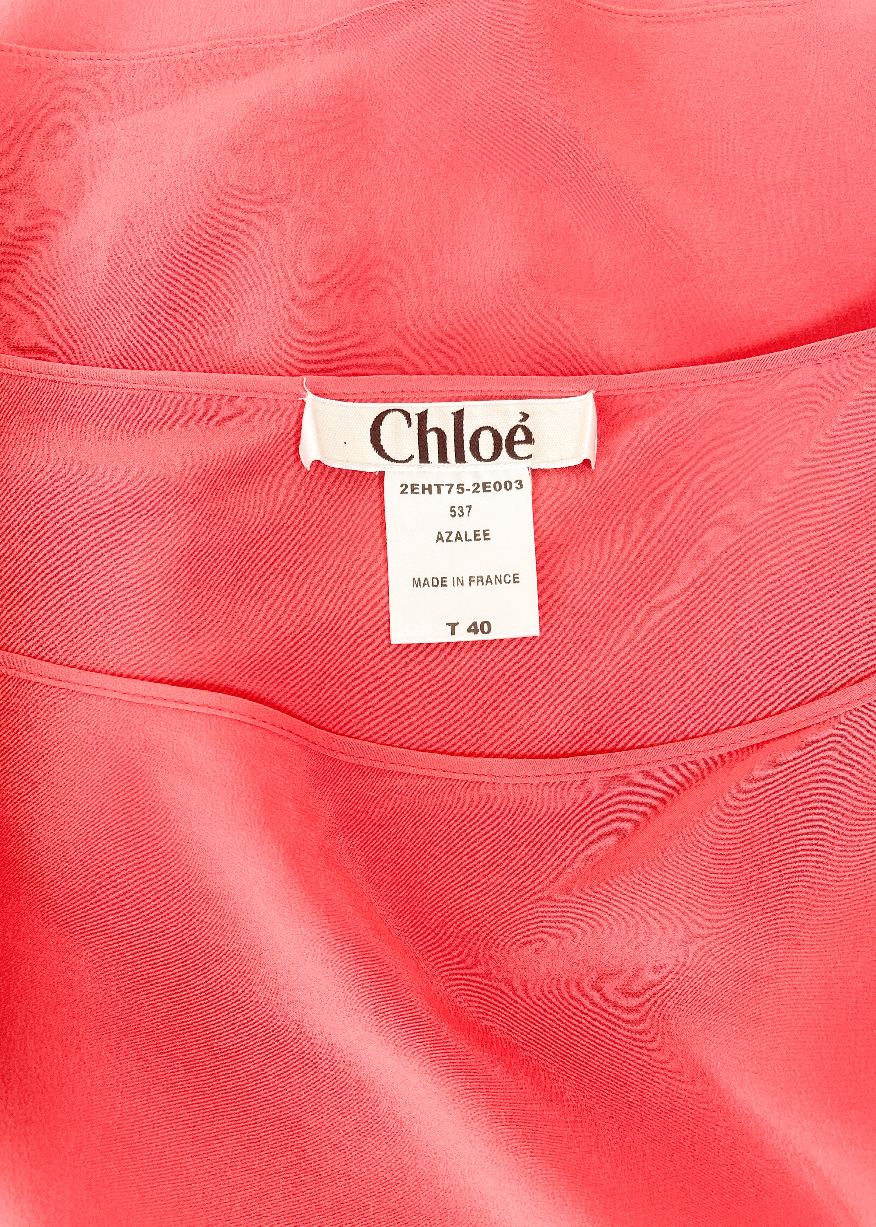 Vintage Chloé Pheobe Philo Silk One Shoulder Top Spring 2002