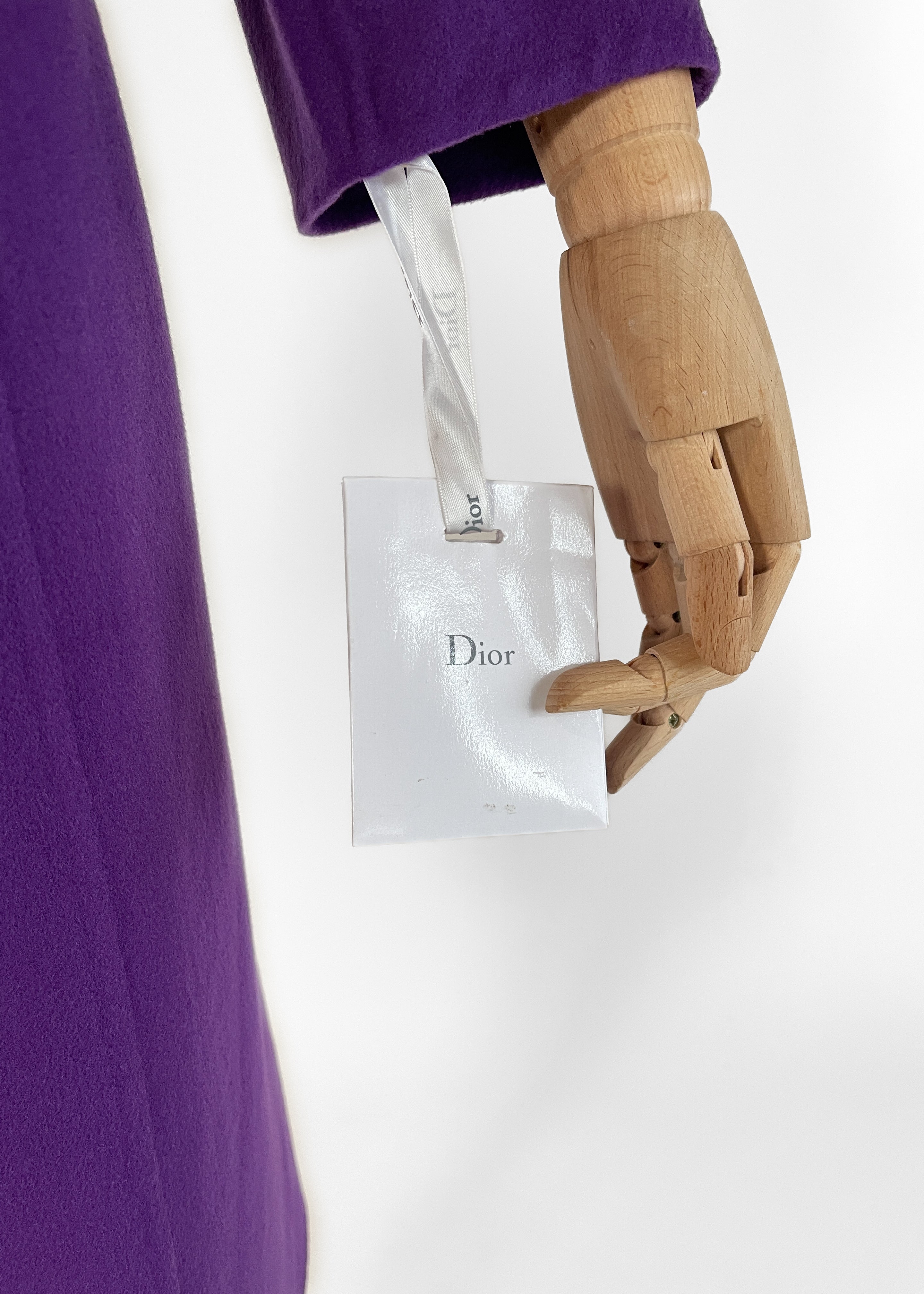 Christian Dior Violet Cashmere Coat