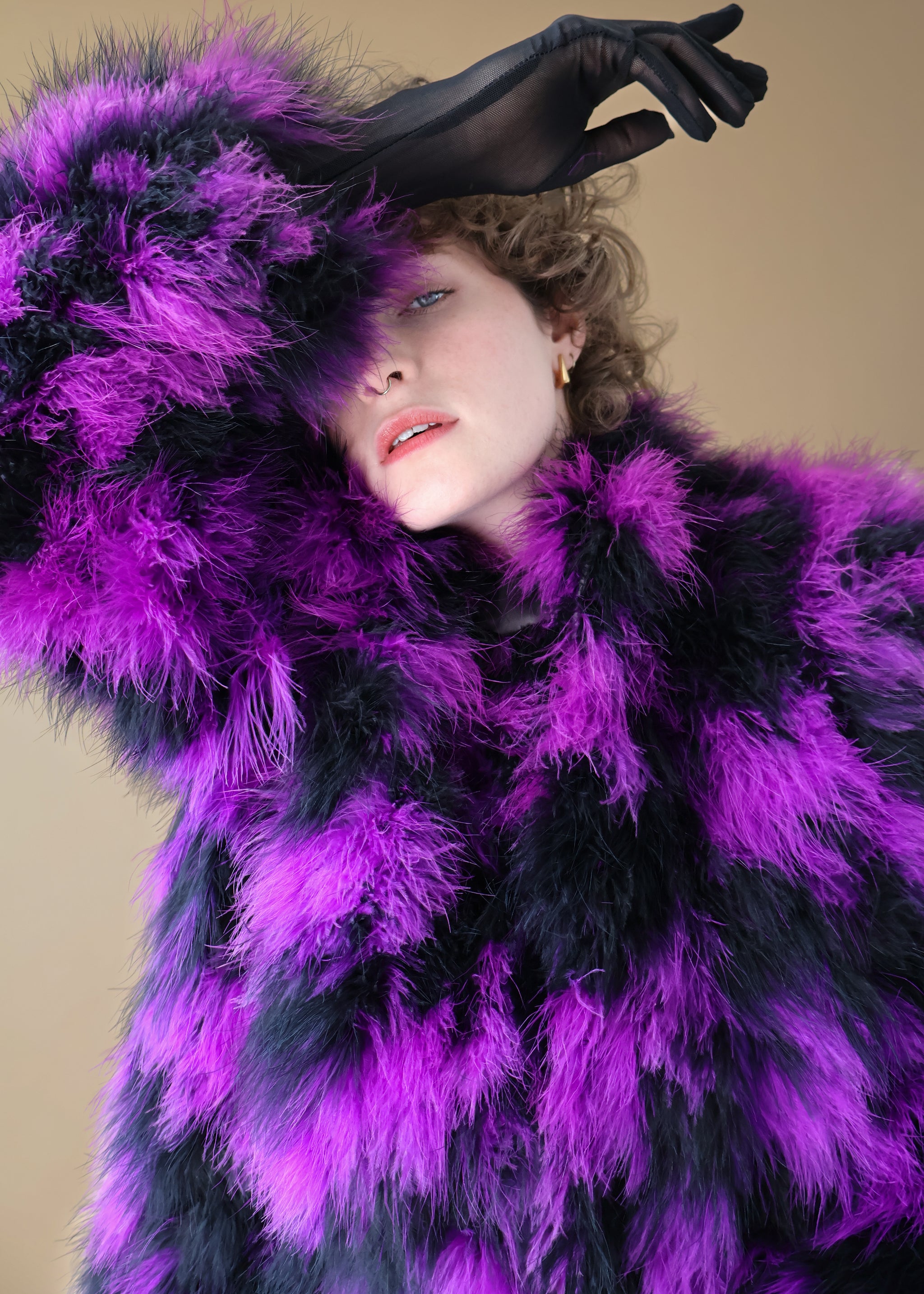 Vintage Christian Dior Feather Coat