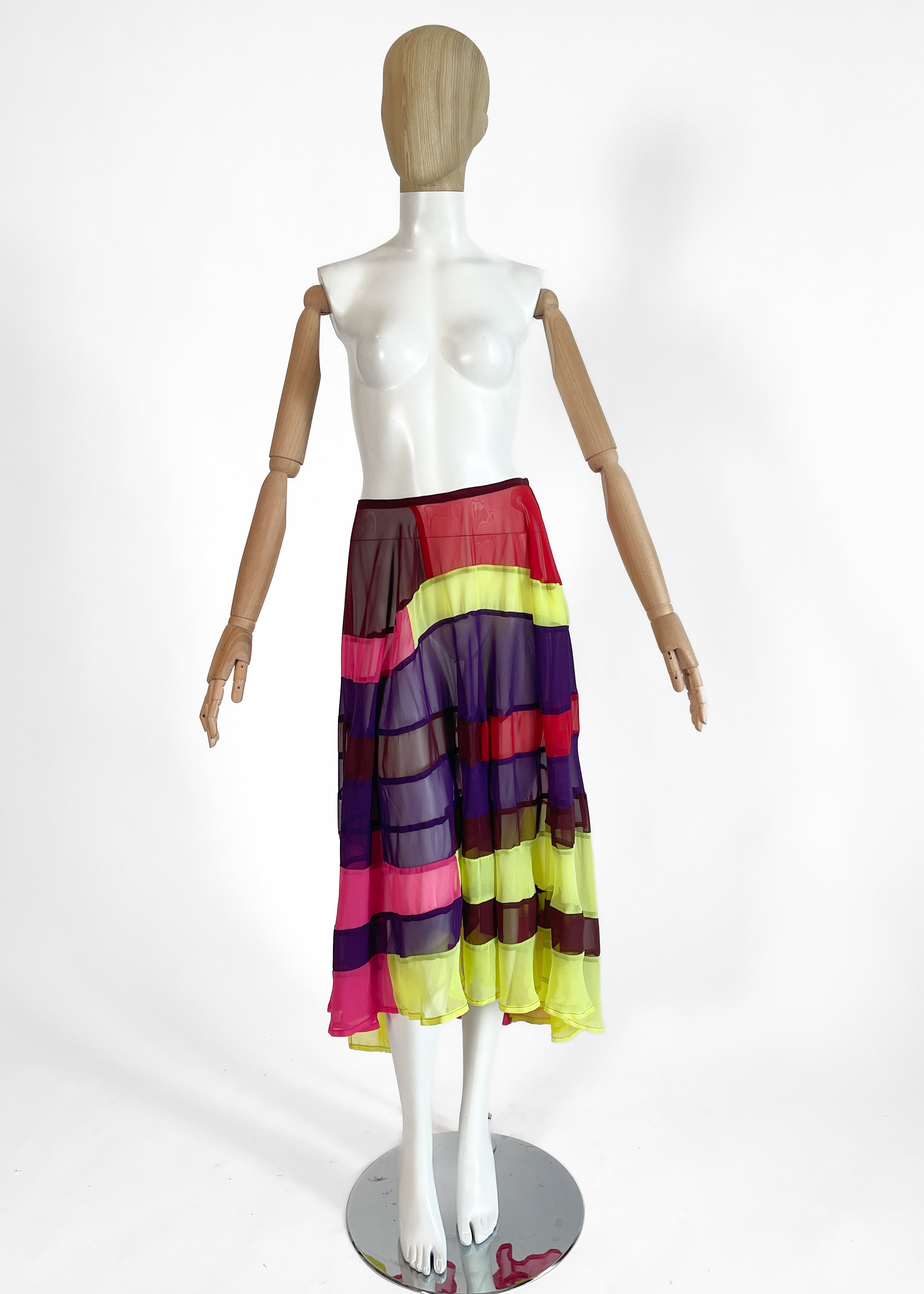Comme des Garçons Spring 1996 Colorful Skirt