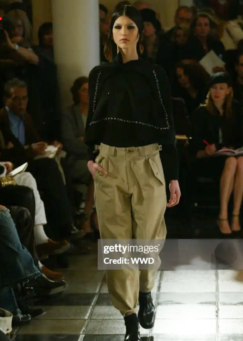 Comme des Garçons Fall 2003 Runway Ensemble — Cape Top & Riding Pants