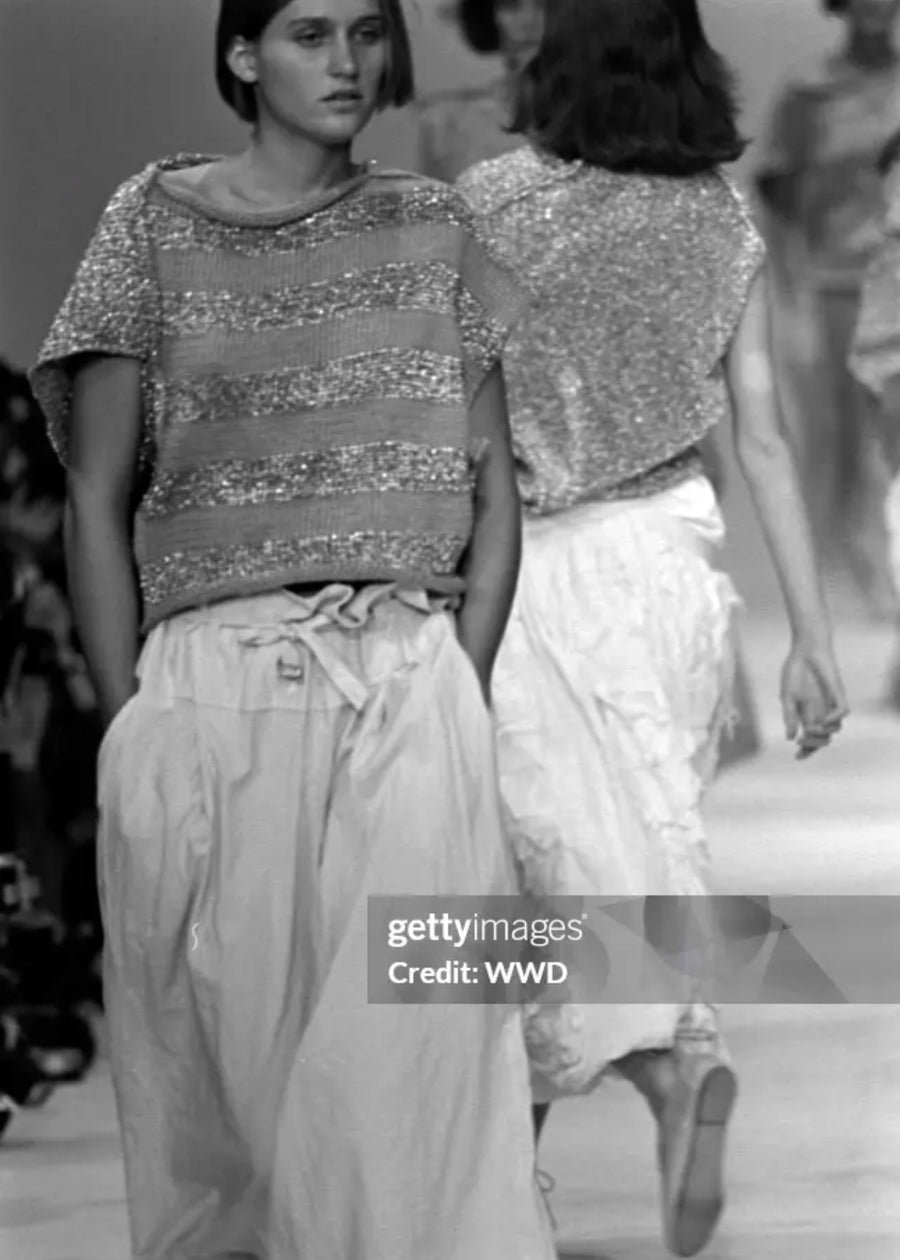 Comme des Garcons Metallic Knit Top Spring 1985
