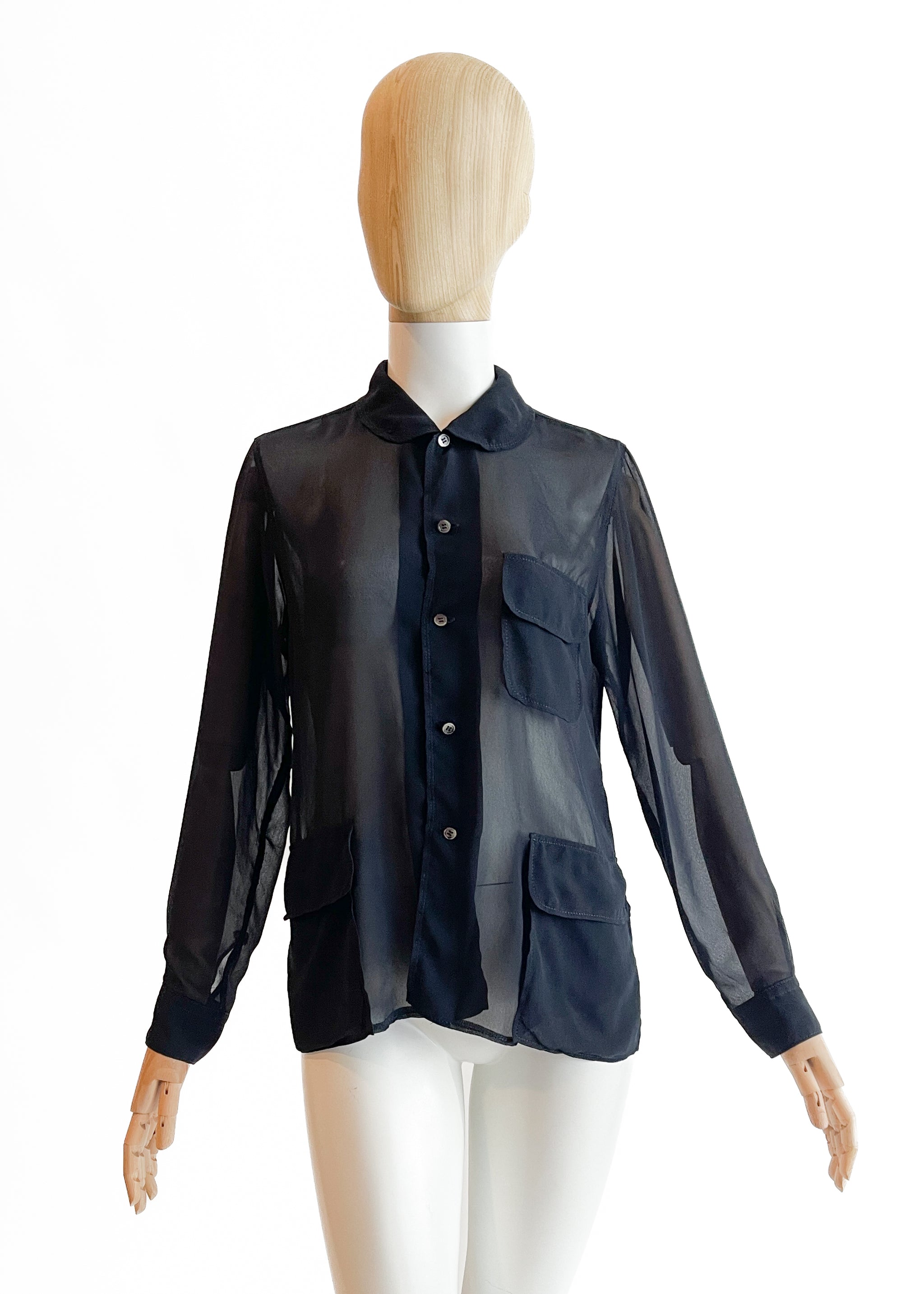 Comme des Garçons Sheer Black Shirt