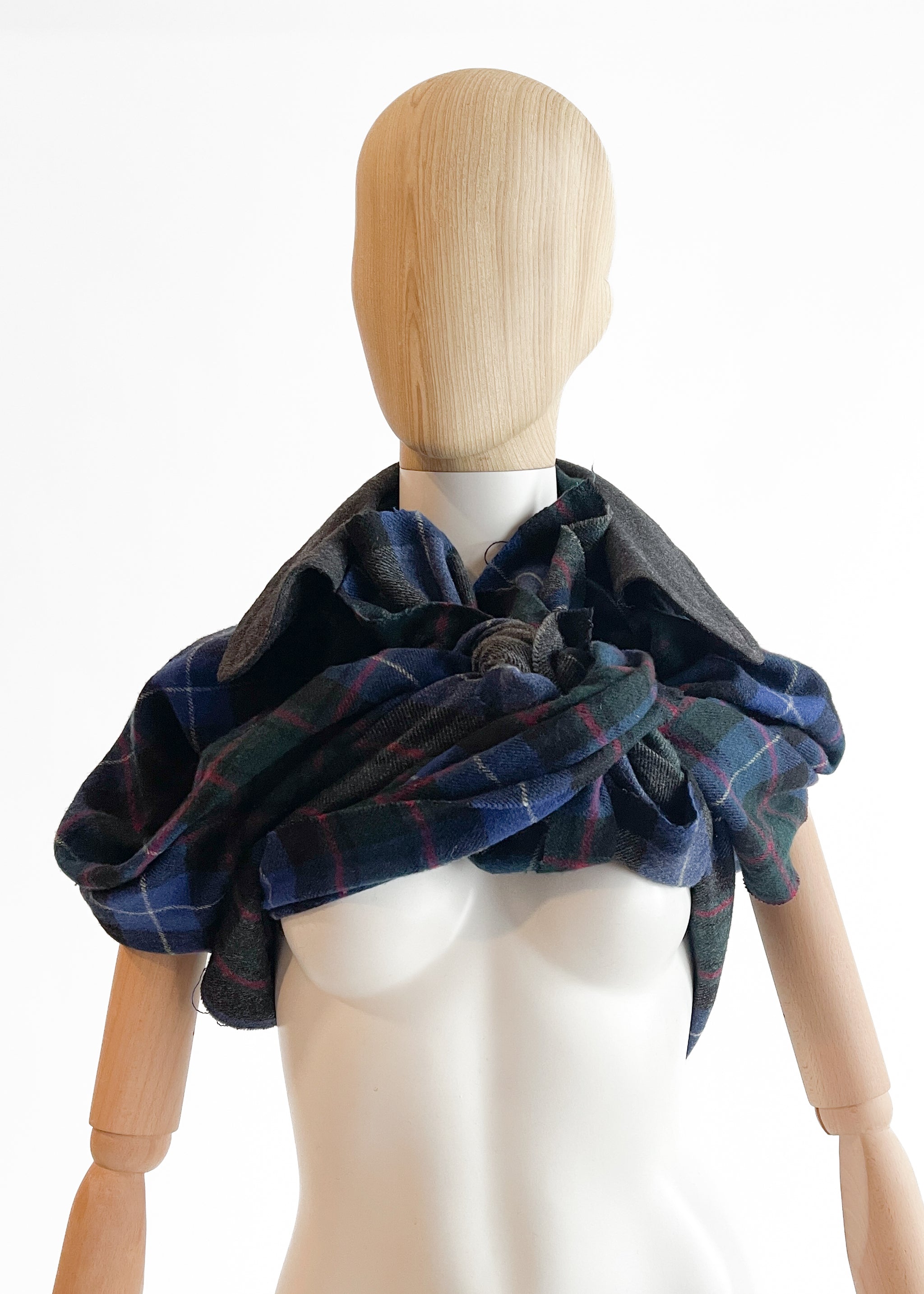 Vintage Comme des Garçons Wool Plaid Vest Fall 2003