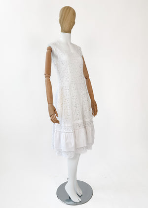 Comme des Garcons Eyelet Cotton Dress