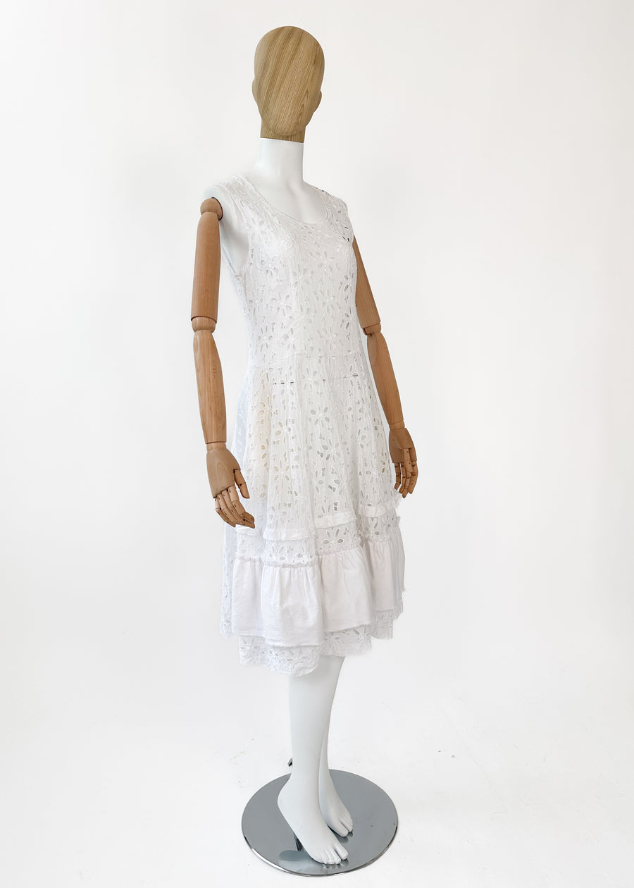 Comme des Garcons Eyelet Cotton Dress