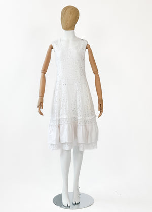 Comme des Garcons Eyelet Cotton Dress