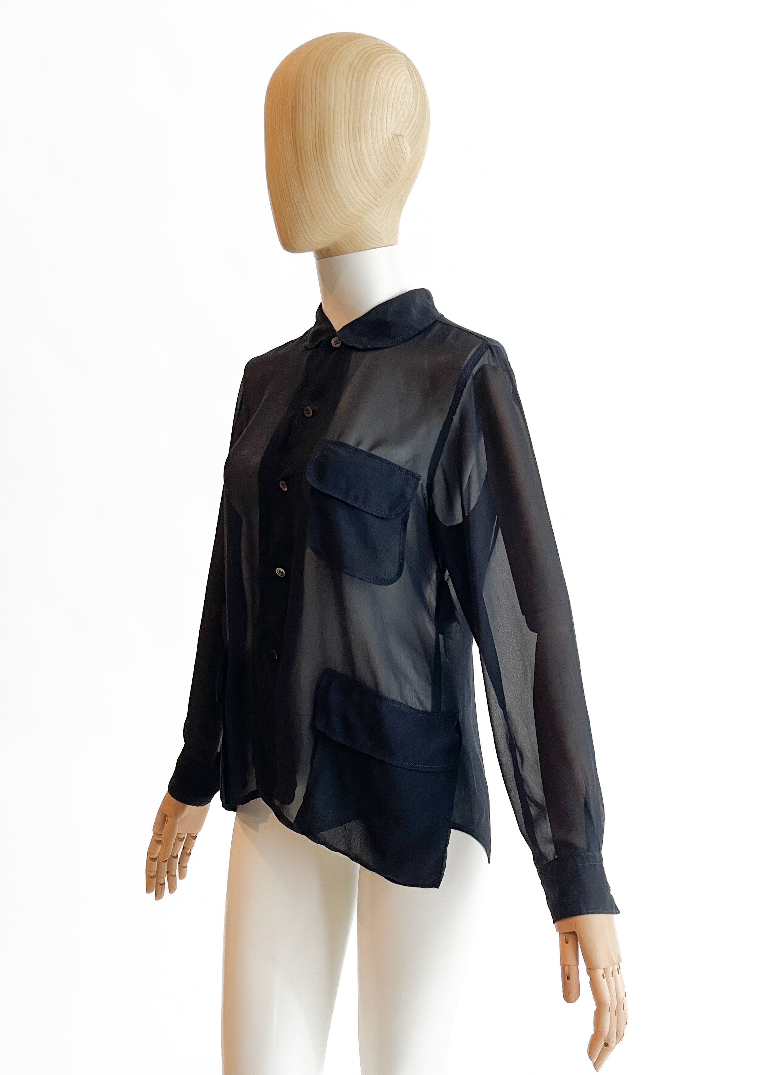 Comme des Garçons Sheer Black Shirt