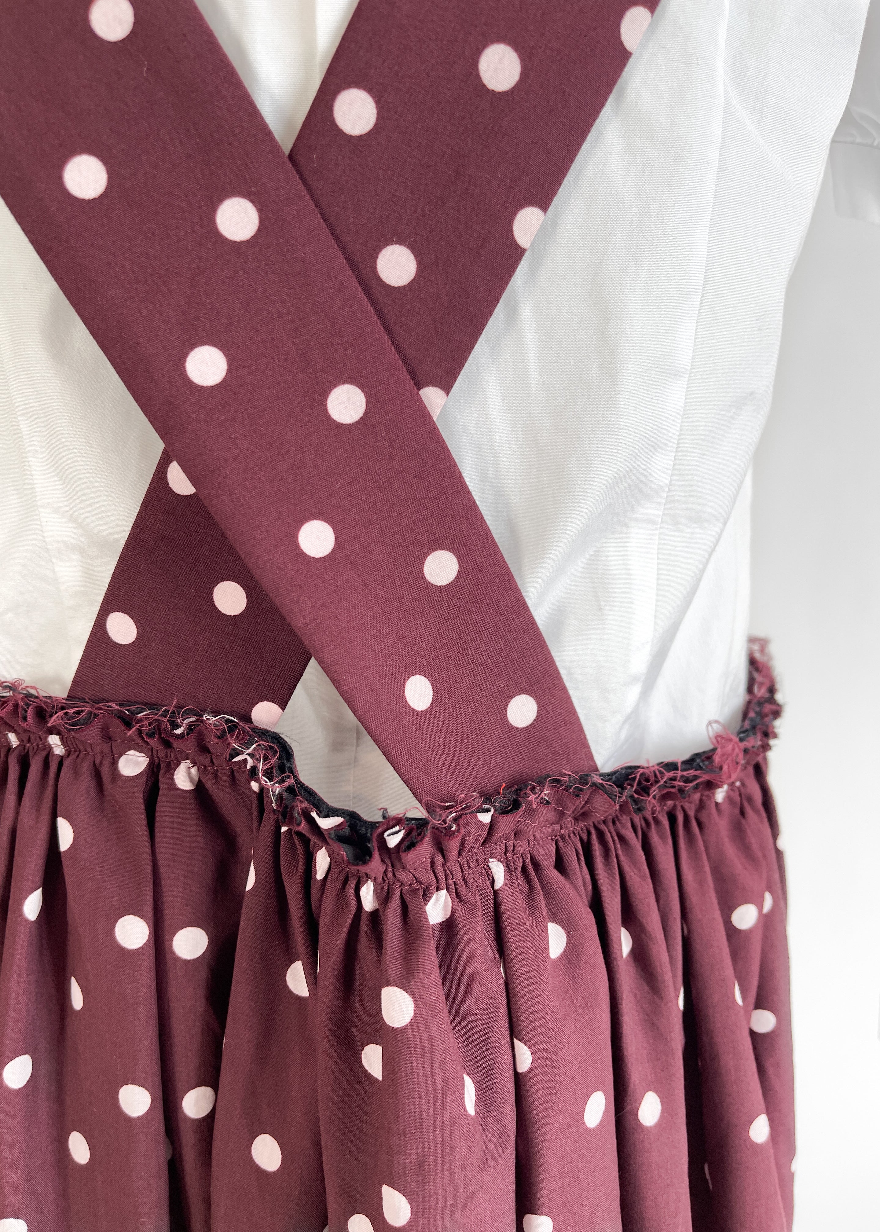 Comme des Garçons Polka Dot Suspender Skirt — 2017, Made in Japan